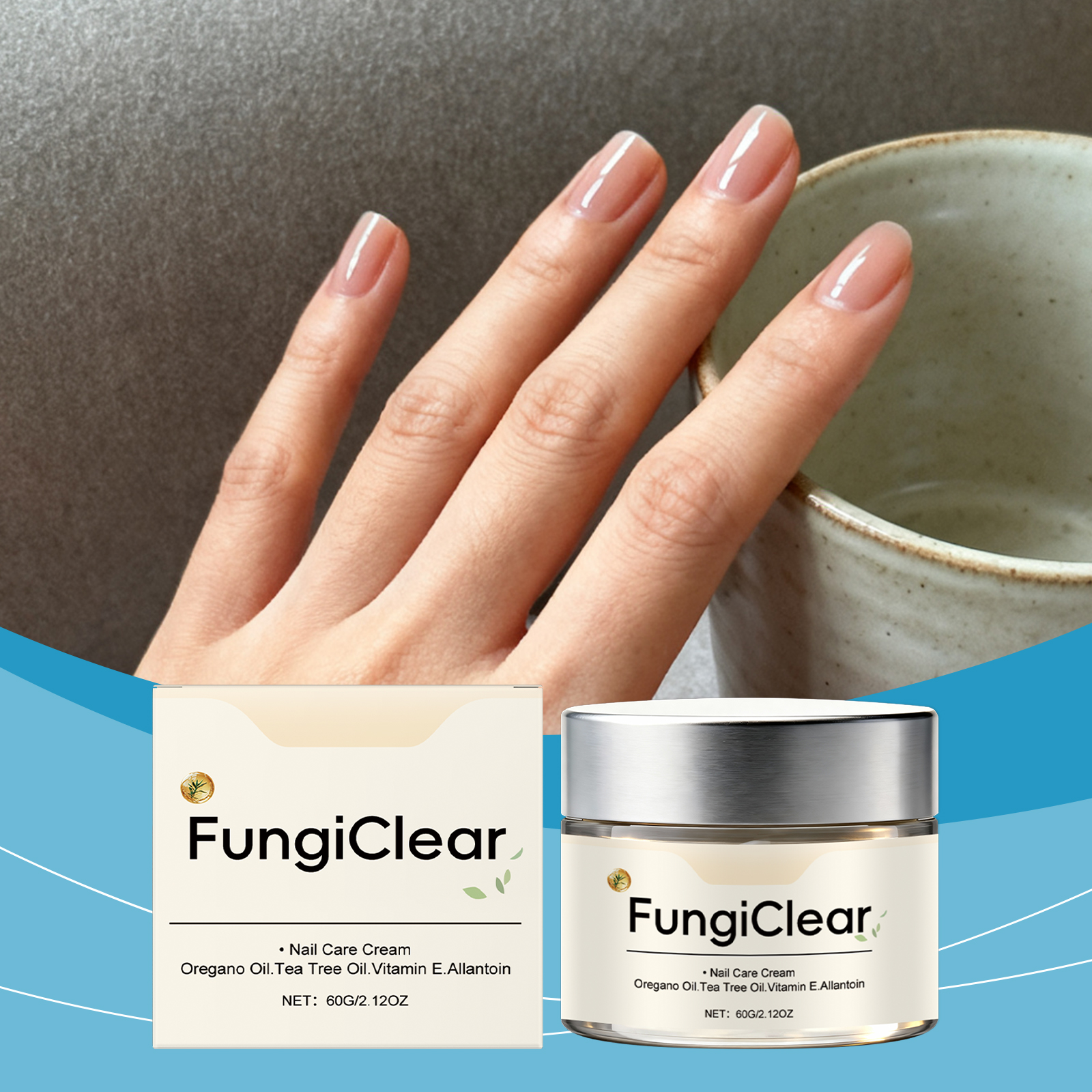 Nail Care Cream Mild Moisturizing Bright Glossy Hand Foot Daily Clean Smear Protect Skin