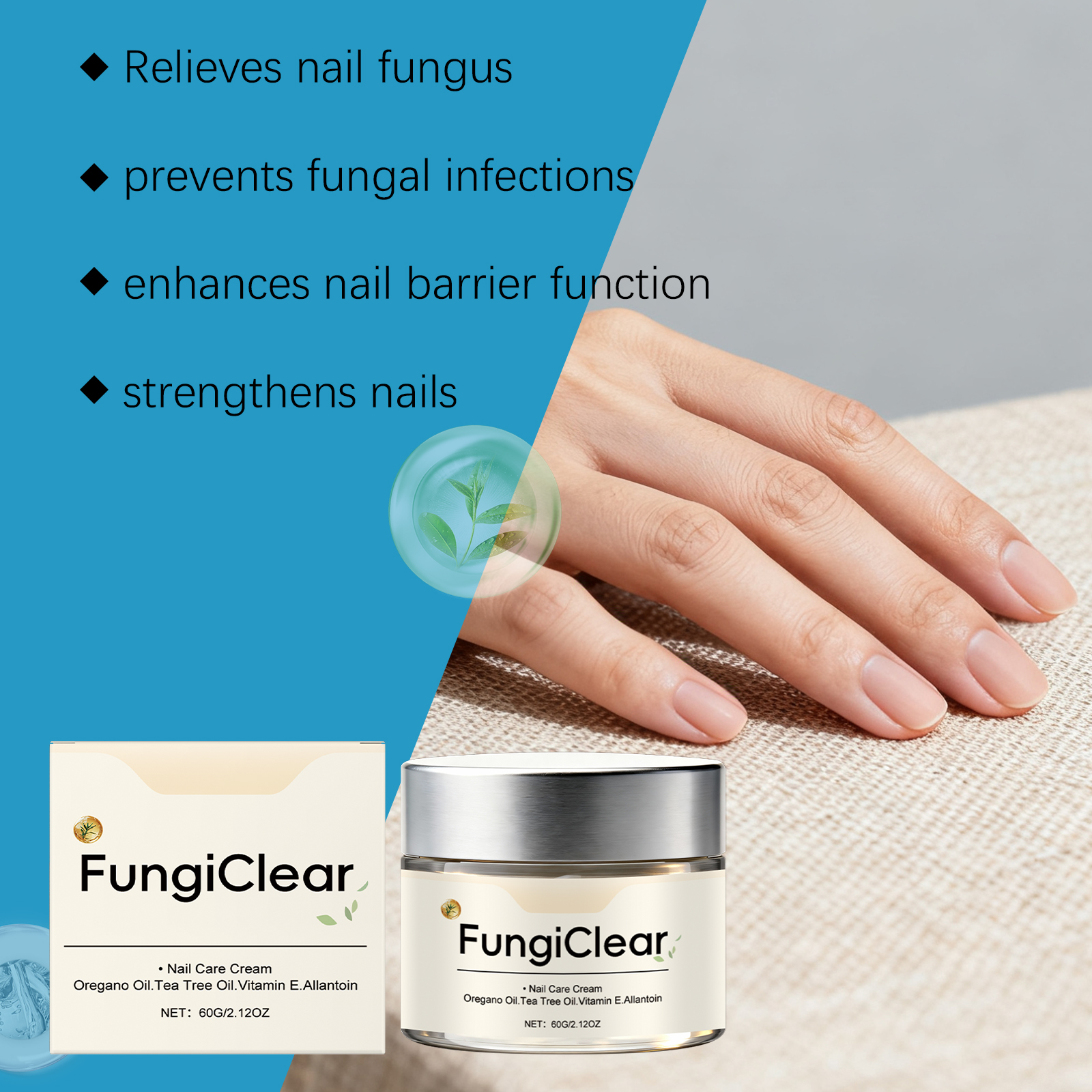 Nail Care Cream Mild Moisturizing Bright Glossy Hand Foot Daily Clean Smear Protect Skin