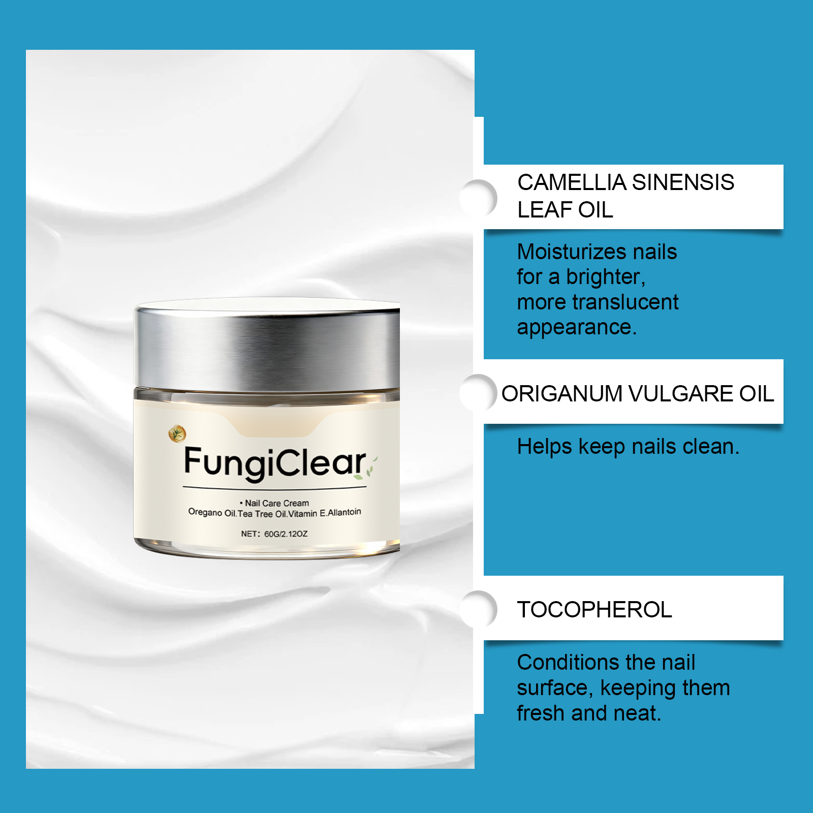 Nail Care Cream Mild Moisturizing Bright Glossy Hand Foot Daily Clean Smear Protect Skin