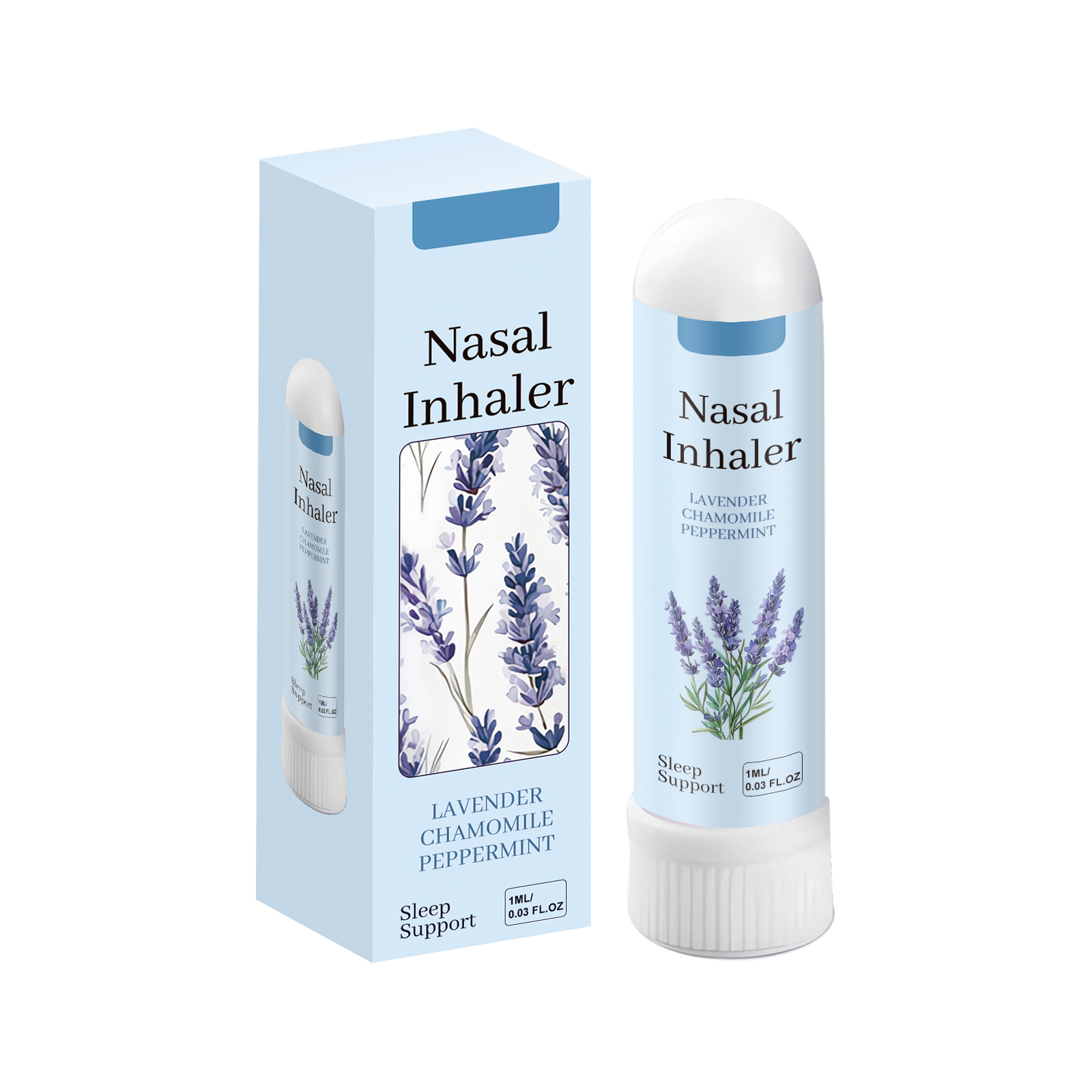 Herbal Care Nasal Inhaler Mild Ingredients Night Care Portable Sleep Nose Comfort Body Care