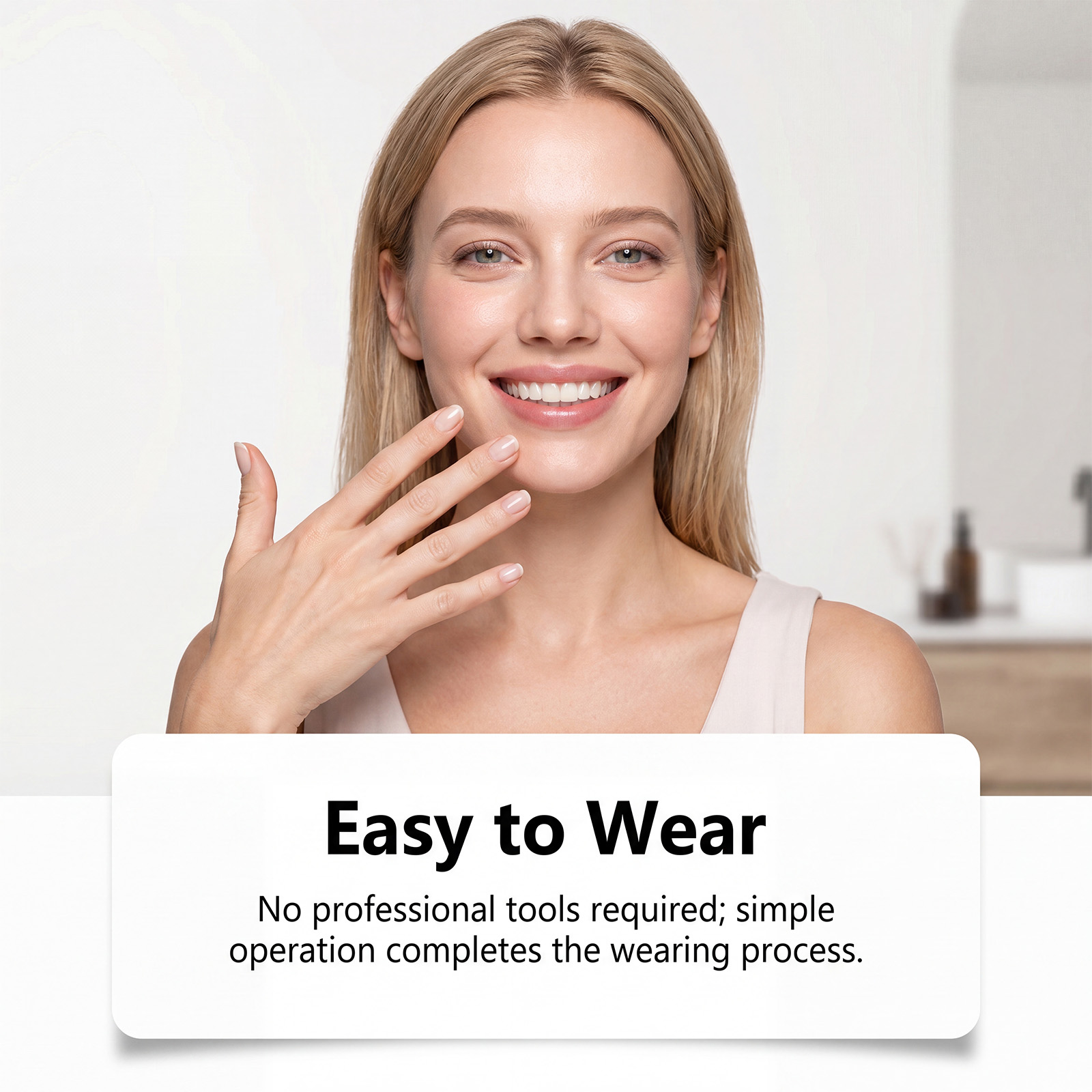 Comfortable Denture Kit Soft Material Stable Easy To Wear Natural Fit Beautiful Daily Teeth Modification Set