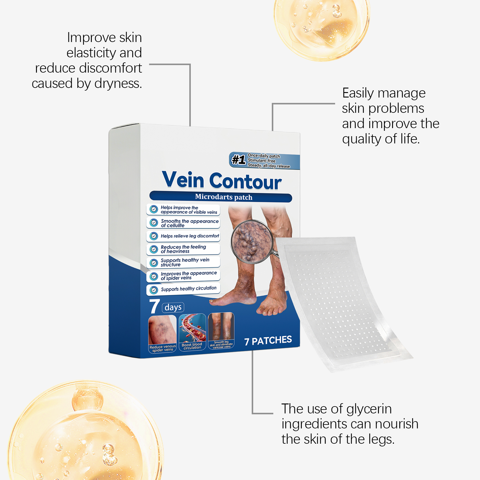 Leg Care Patch Mild Formula Gentle Skin Friendly Light Fresh Daily Care For Leg Skin