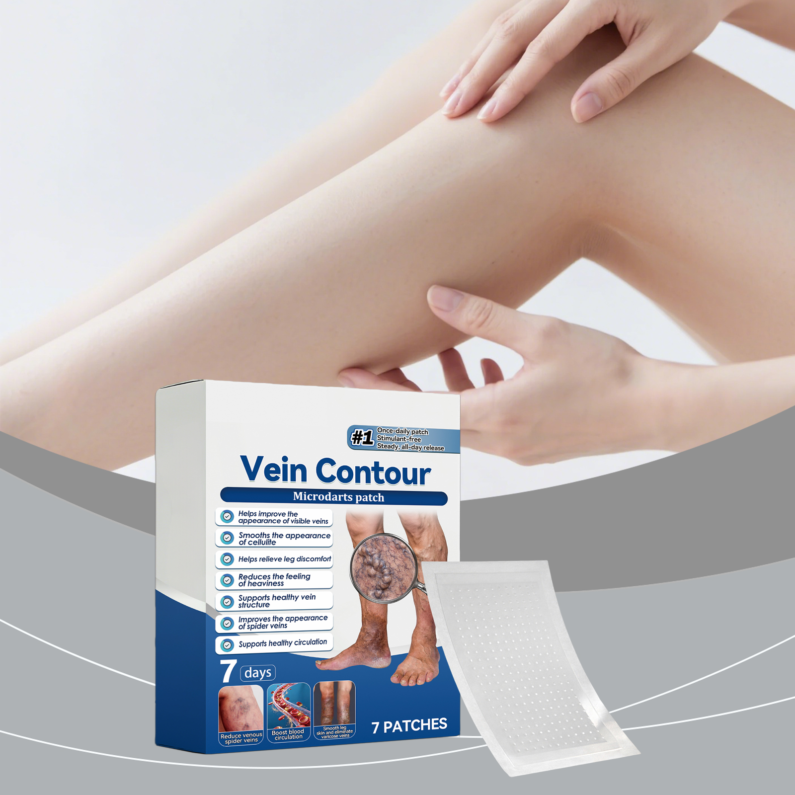 Leg Care Patch Mild Formula Gentle Skin Friendly Light Fresh Daily Care For Leg Skin