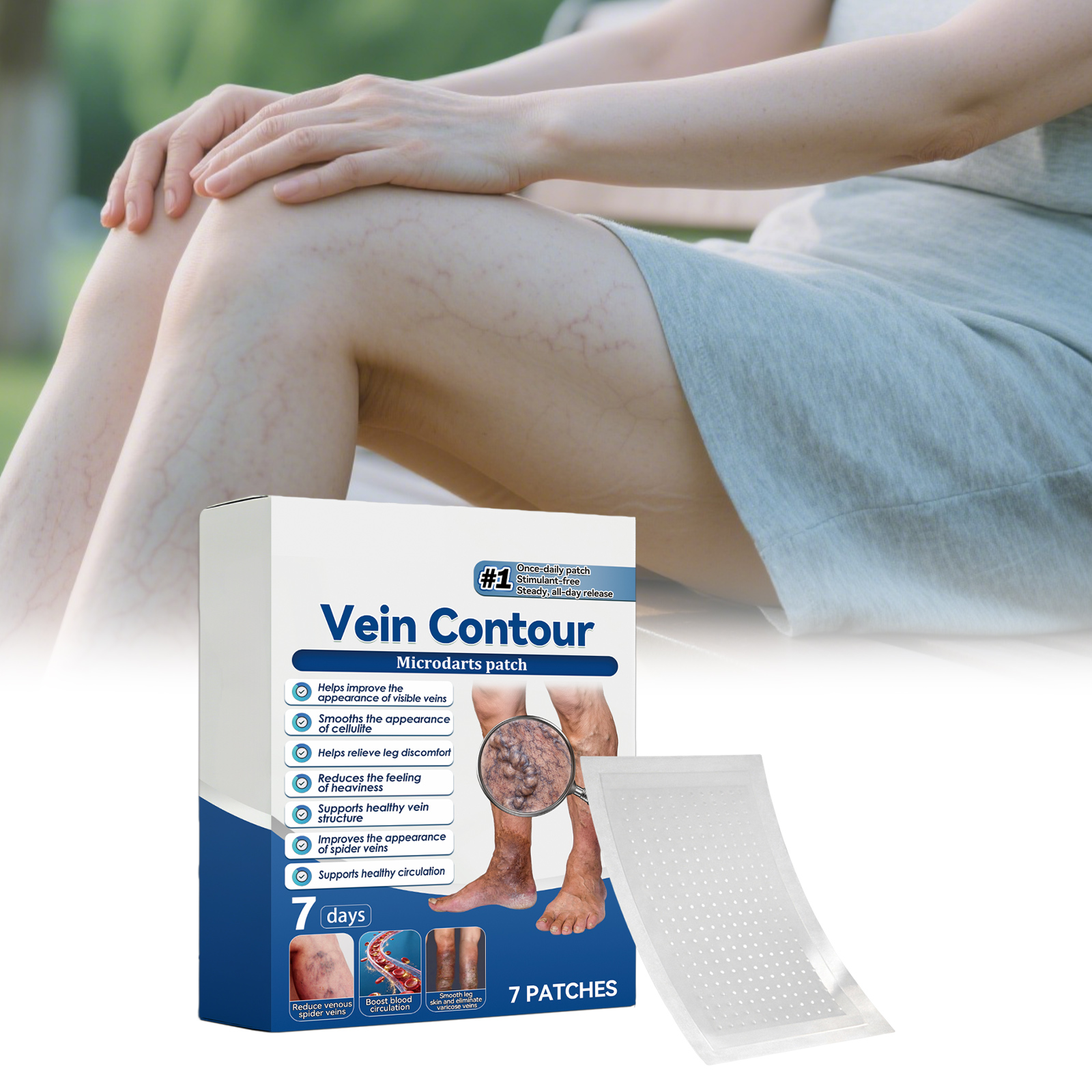 Leg Care Patch Mild Formula Gentle Skin Friendly Light Fresh Daily Care For Leg Skin
