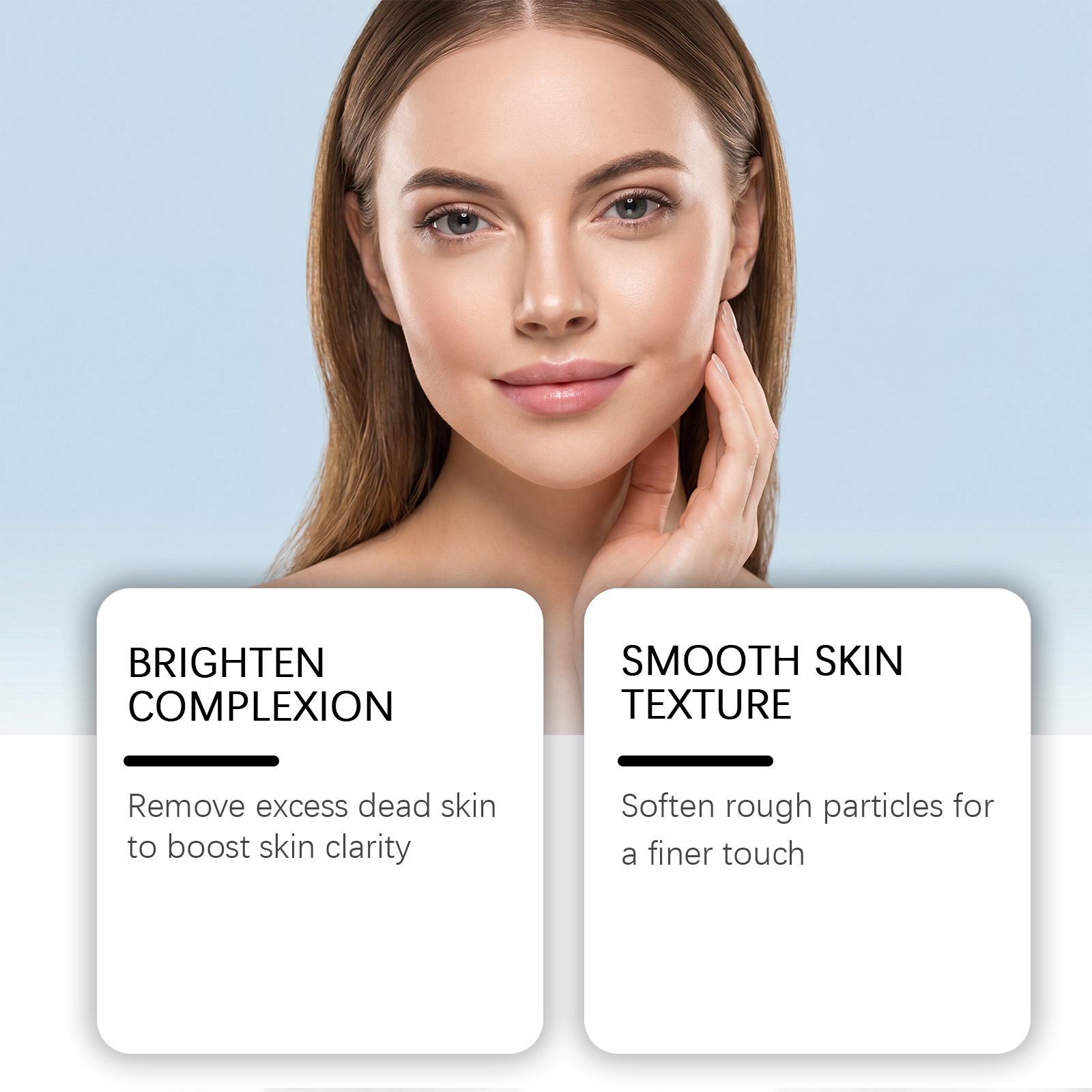 Brightening Exfoliating Gel Mild Cleansing Hydrating Skin Care Daily Facial Treatment Soft Gentle Nourish Face Moisturizing