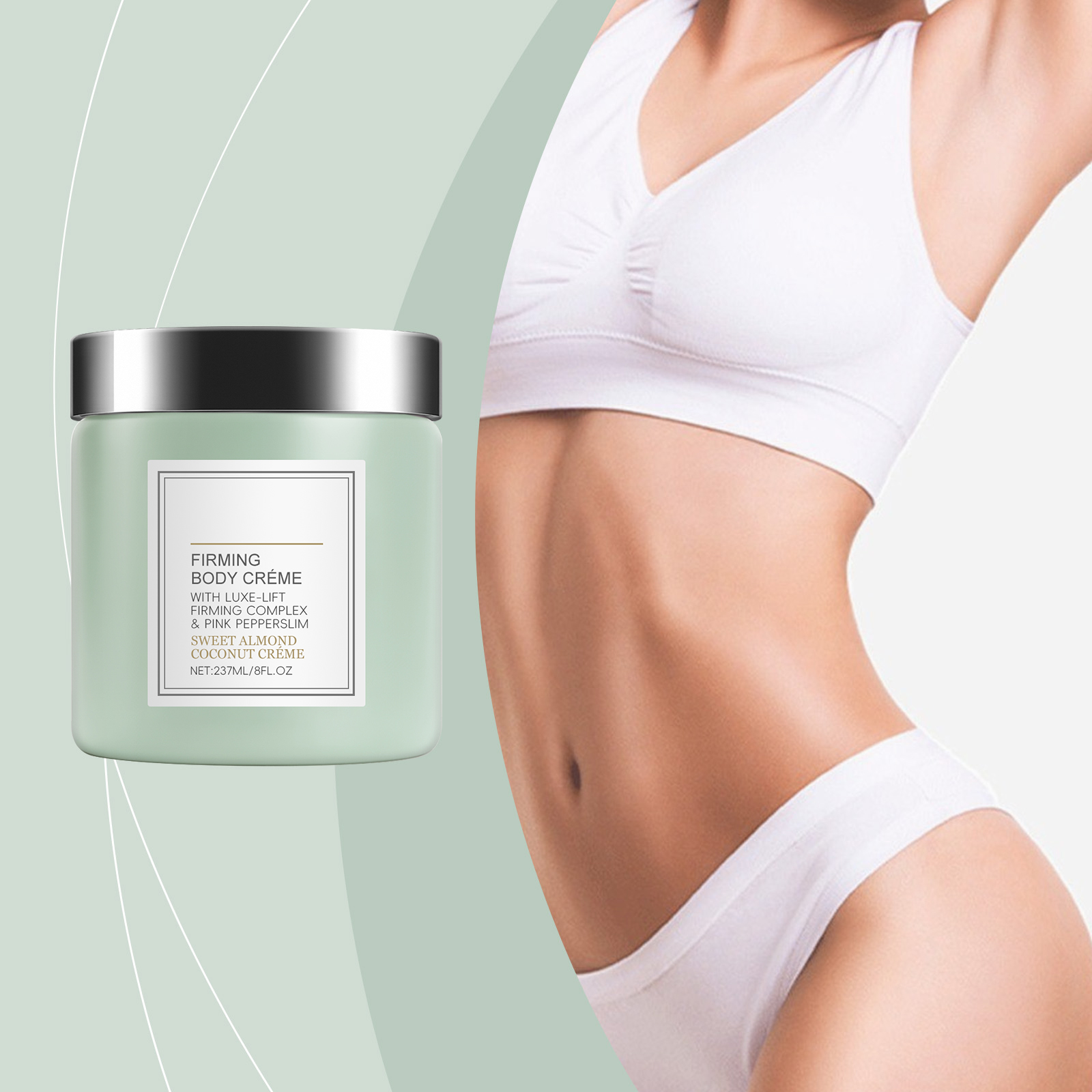 Sweet Almond Coconut Body Cream Fine Texture Mild Skin Friendly Fresh Moisturizing Nourish Skin