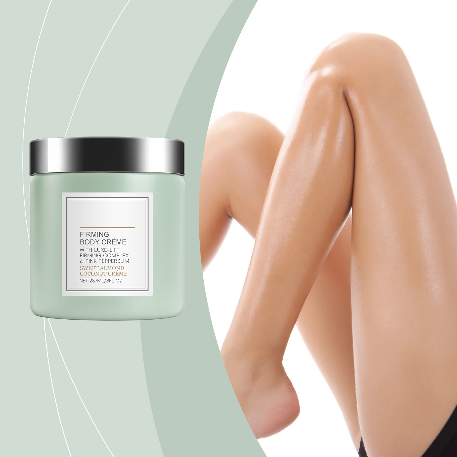 Sweet Almond Coconut Body Cream Fine Texture Mild Skin Friendly Fresh Moisturizing Nourish Skin