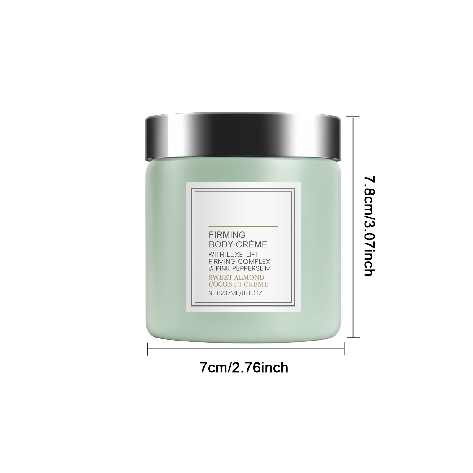 Sweet Almond Coconut Body Cream Fine Texture Mild Skin Friendly Fresh Moisturizing Nourish Skin