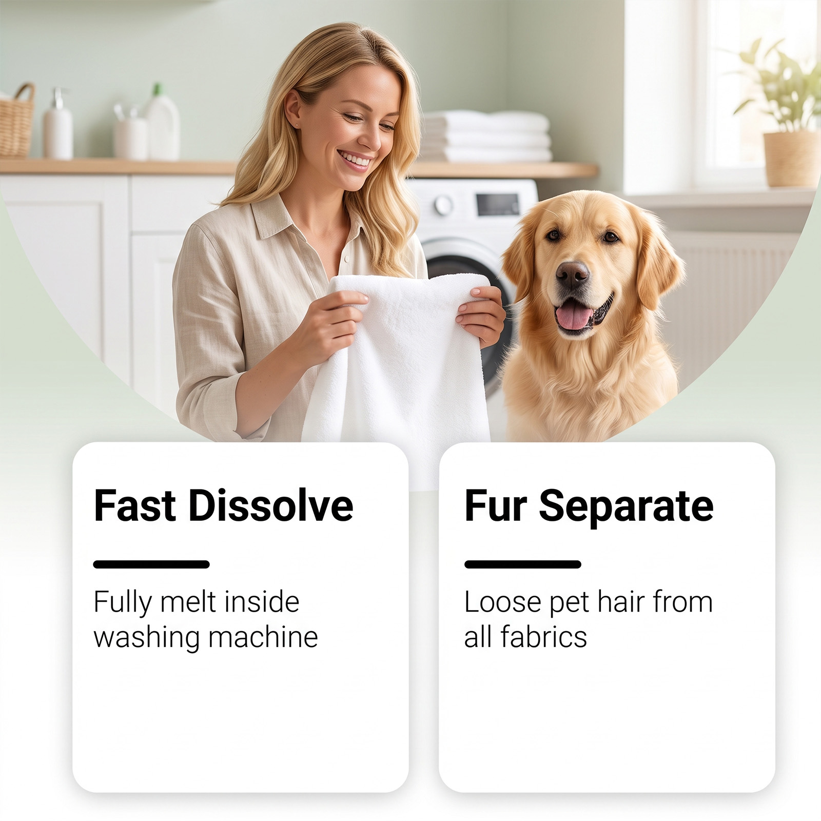Pet Hair Remove Effervescent Tablets Daily Clean Clothes Purify For Household General Application