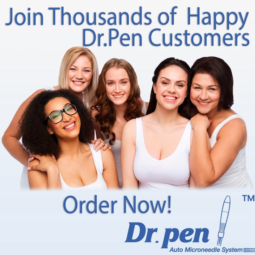 Dr. Pen Ultima M8S Wireless Microneedling Pen with 35-Piece Replacement Cartridges, USB-C, LED Screen, 6-Speed, Anti-Backflow Tips