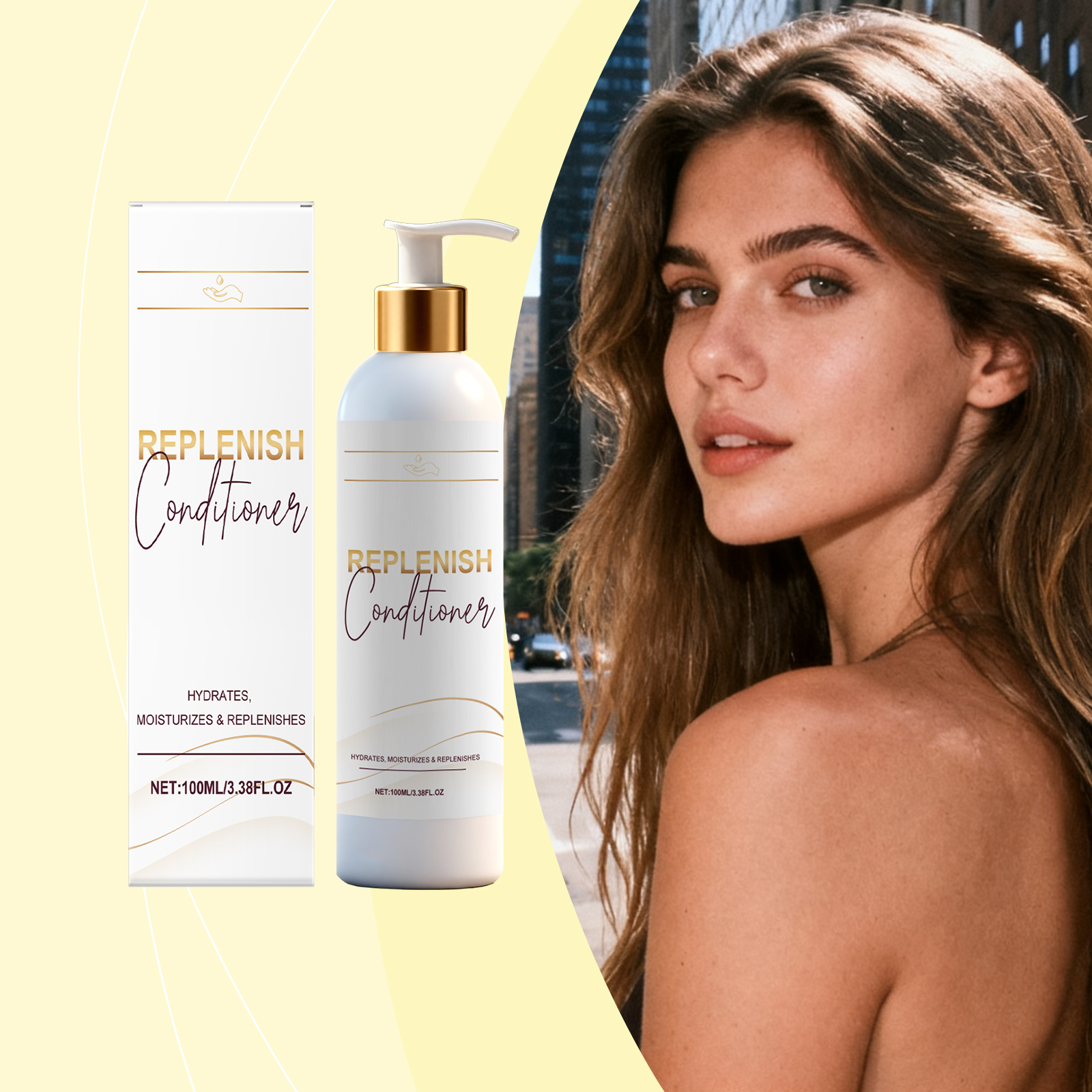 Smooth Hair Conditioner Daily Mild Hydrating Moisturizing Delicate Soft Dry Frizzy Hair Strands