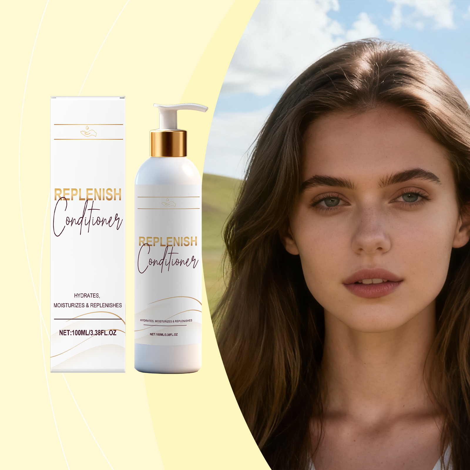Smooth Hair Conditioner Daily Mild Hydrating Moisturizing Delicate Soft Dry Frizzy Hair Strands