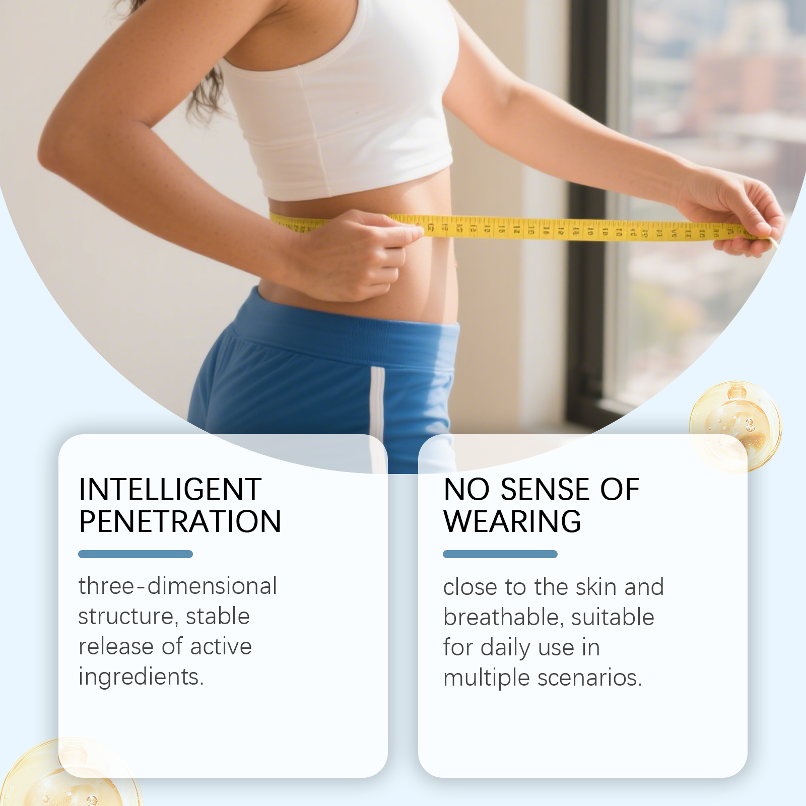 Body Care Patch Mild Nourishing Highlight Figure Skin Line Comfort Daily Light Care Sticker