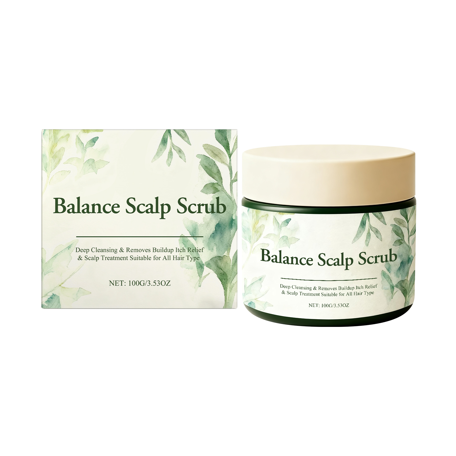 Botanical Scalp Cleansing Scrub Deep Moisturizing Clean Scalp Gaps Soften Hair Fresh Fluffy Care