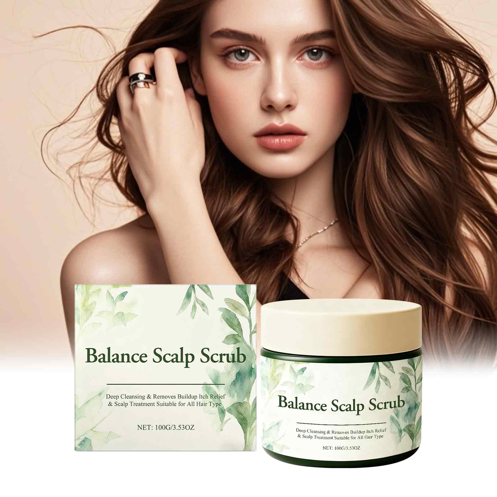 Botanical Scalp Cleansing Scrub Deep Moisturizing Clean Scalp Gaps Soften Hair Fresh Fluffy Care