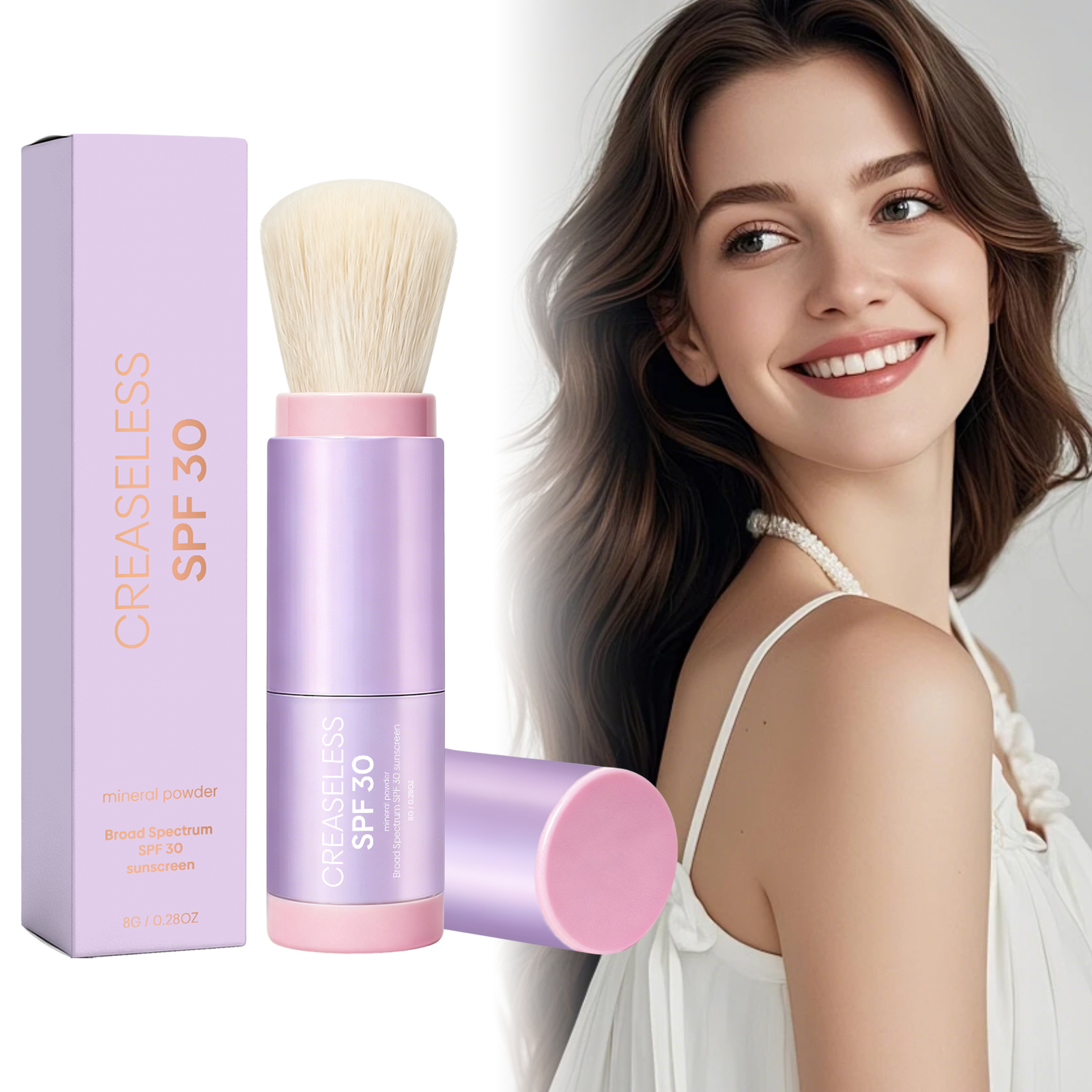 Protective Powder Brush Mild Ingredients Summer Outdoor Use Light Texture Delicate Refreshing Thin Invisible