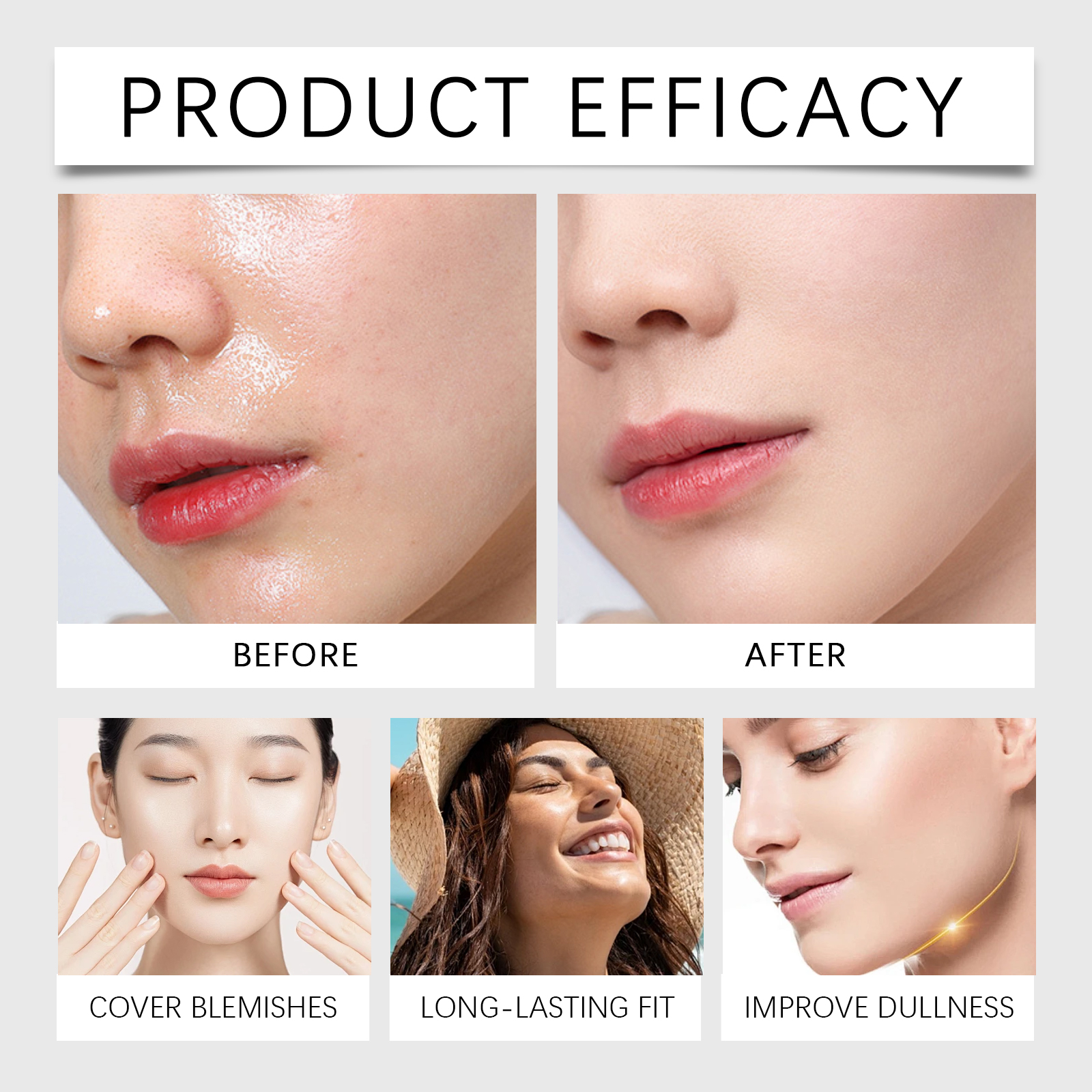 Protective Powder Brush Mild Ingredients Summer Outdoor Use Light Texture Delicate Refreshing Thin Invisible