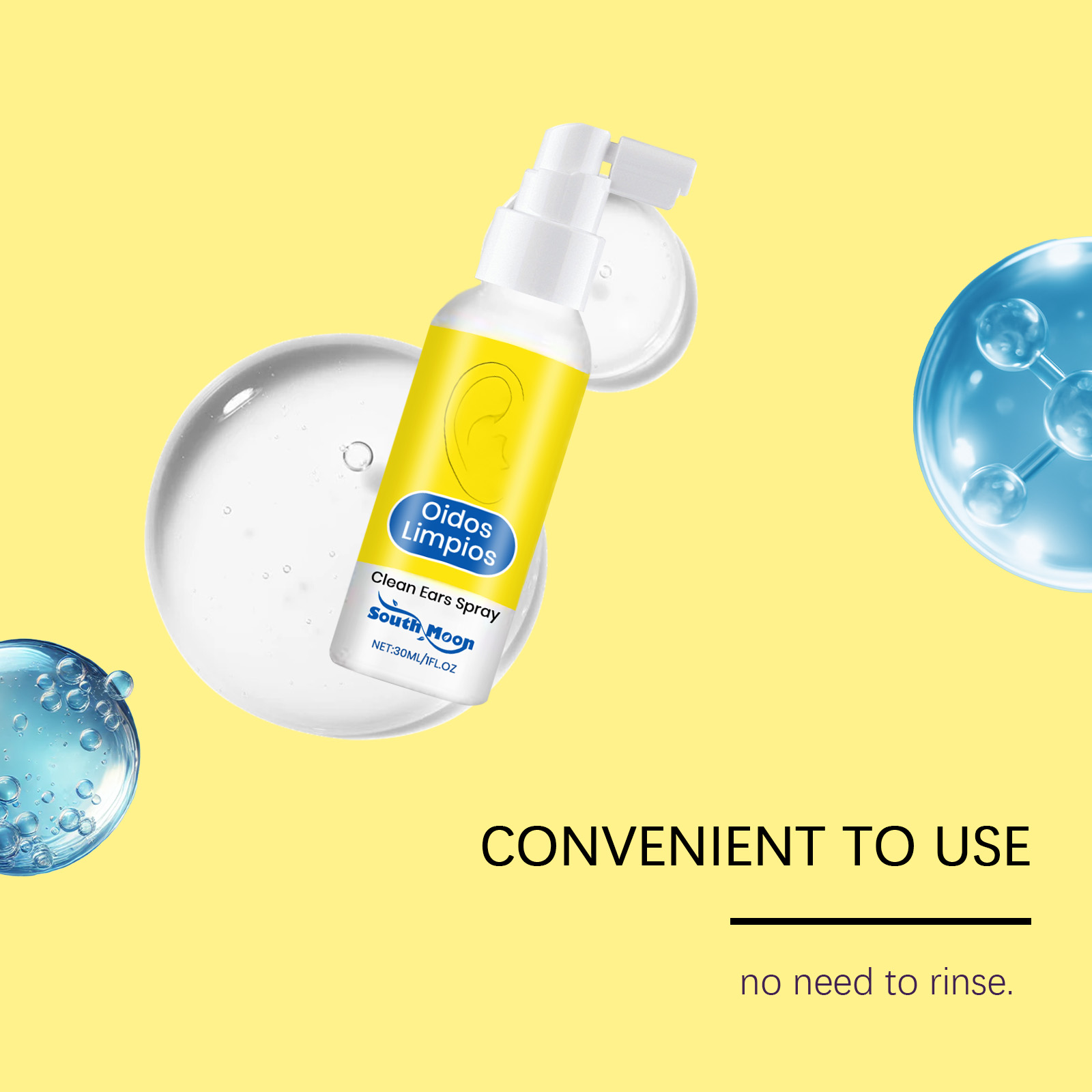 Ear Care Spray With Mild Ingredients Nourish Clean Comfort Maintain Ear Area