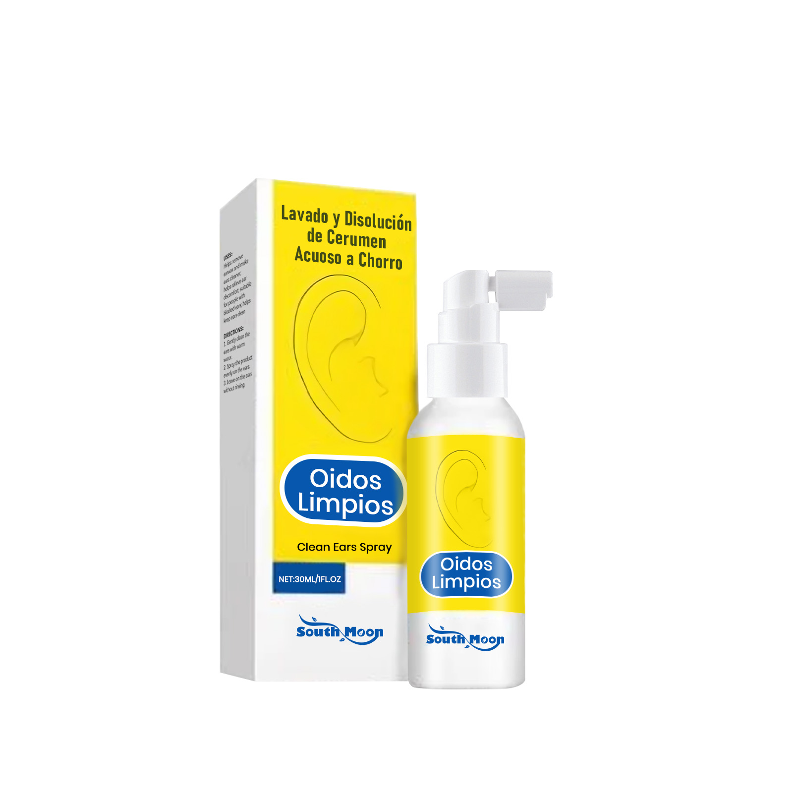 Ear Care Spray With Mild Ingredients Nourish Clean Comfort Maintain Ear Area
