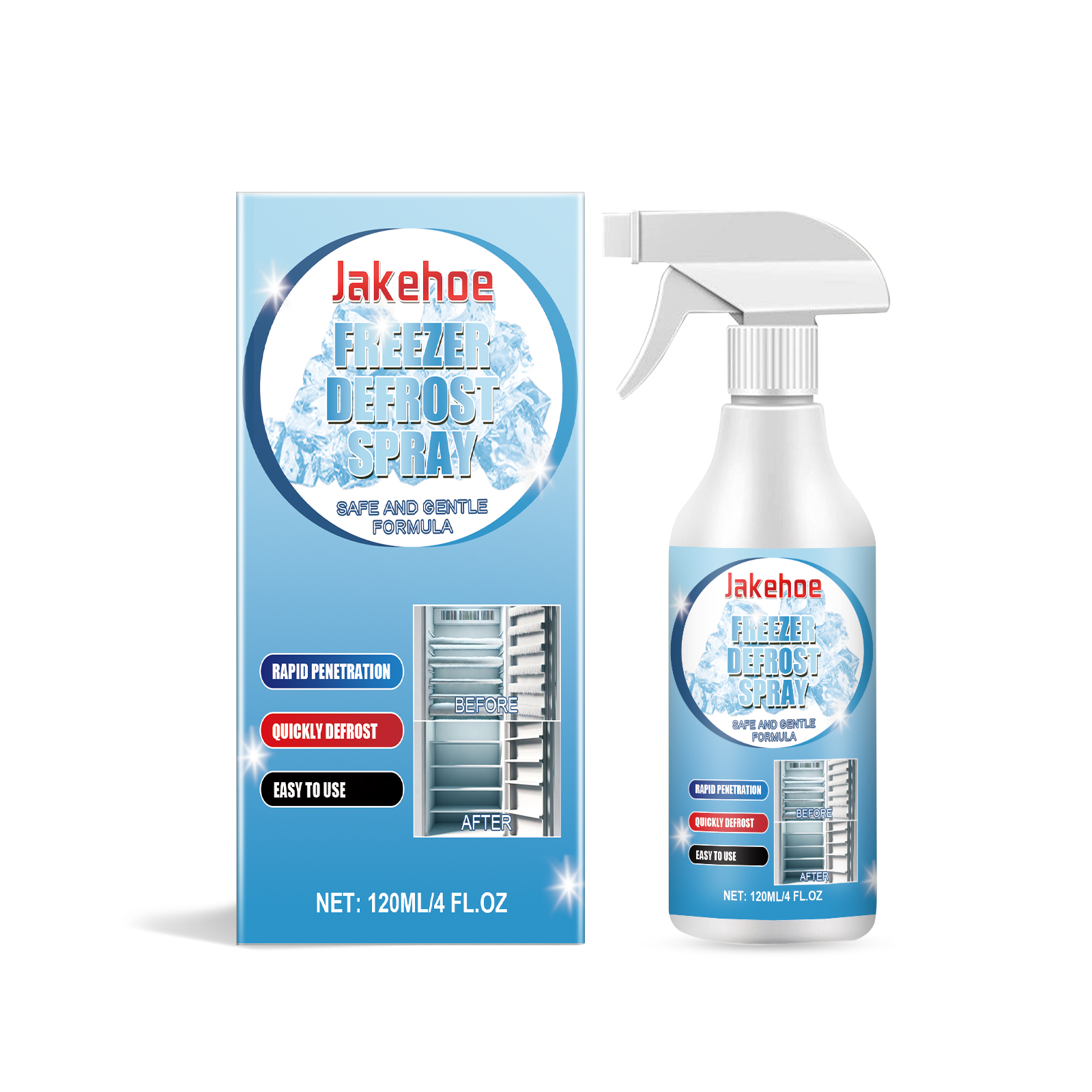 Freezer Defrost Spray Multi Purpose For Ice Maker Car Window Water Tap Ice Removal Defrosting
