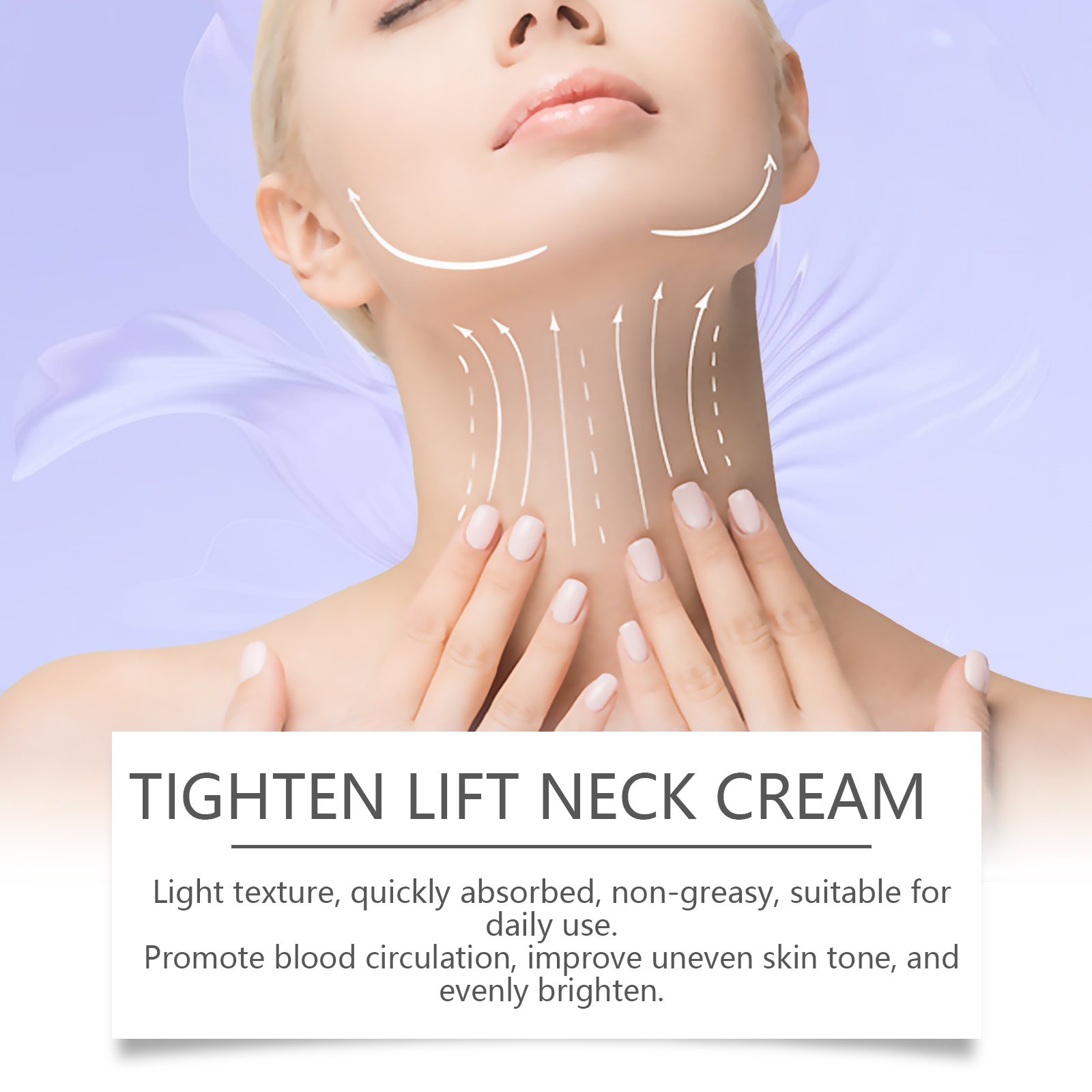 Moisturizing Neck Cream Hydrating Firming Fine Lines Daily Neck Care 50g