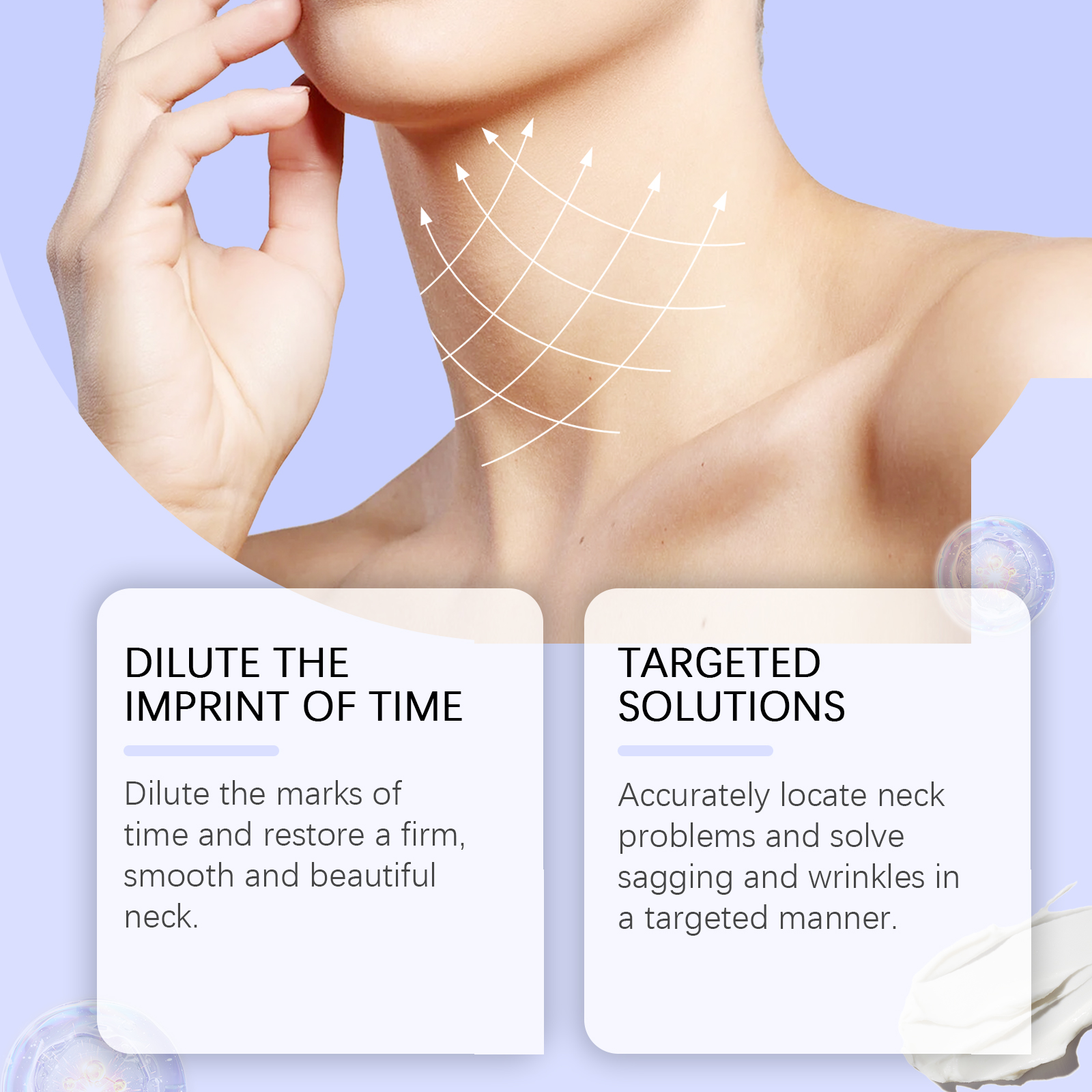 Moisturizing Neck Cream Hydrating Firming Fine Lines Daily Neck Care 50g