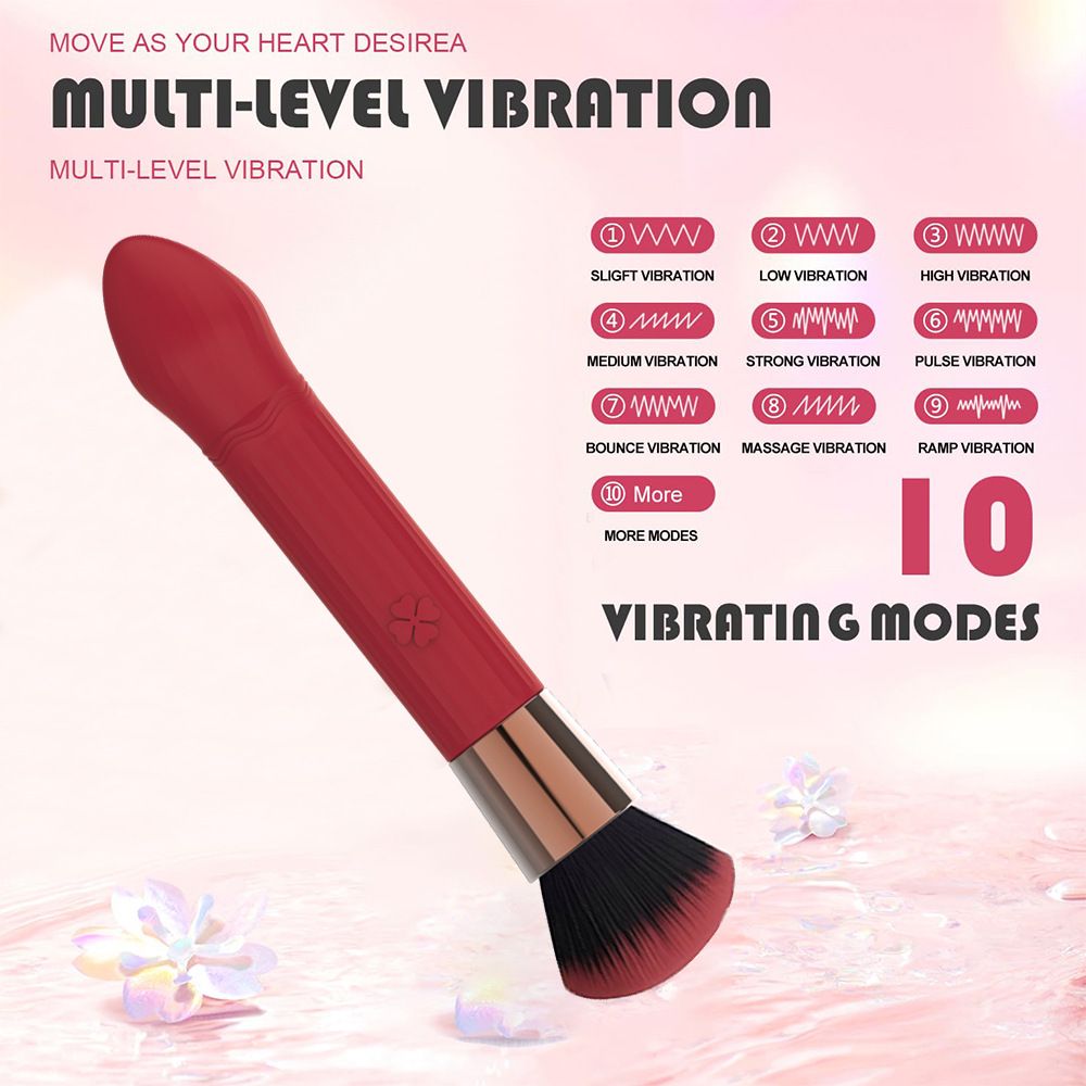 (Rose Red) Vibrator for Women AV Bullet Egg Adult Sex Toys Multi-Frequency Massagers Rechargeable Blush Design Electric Masturbation Teasing 