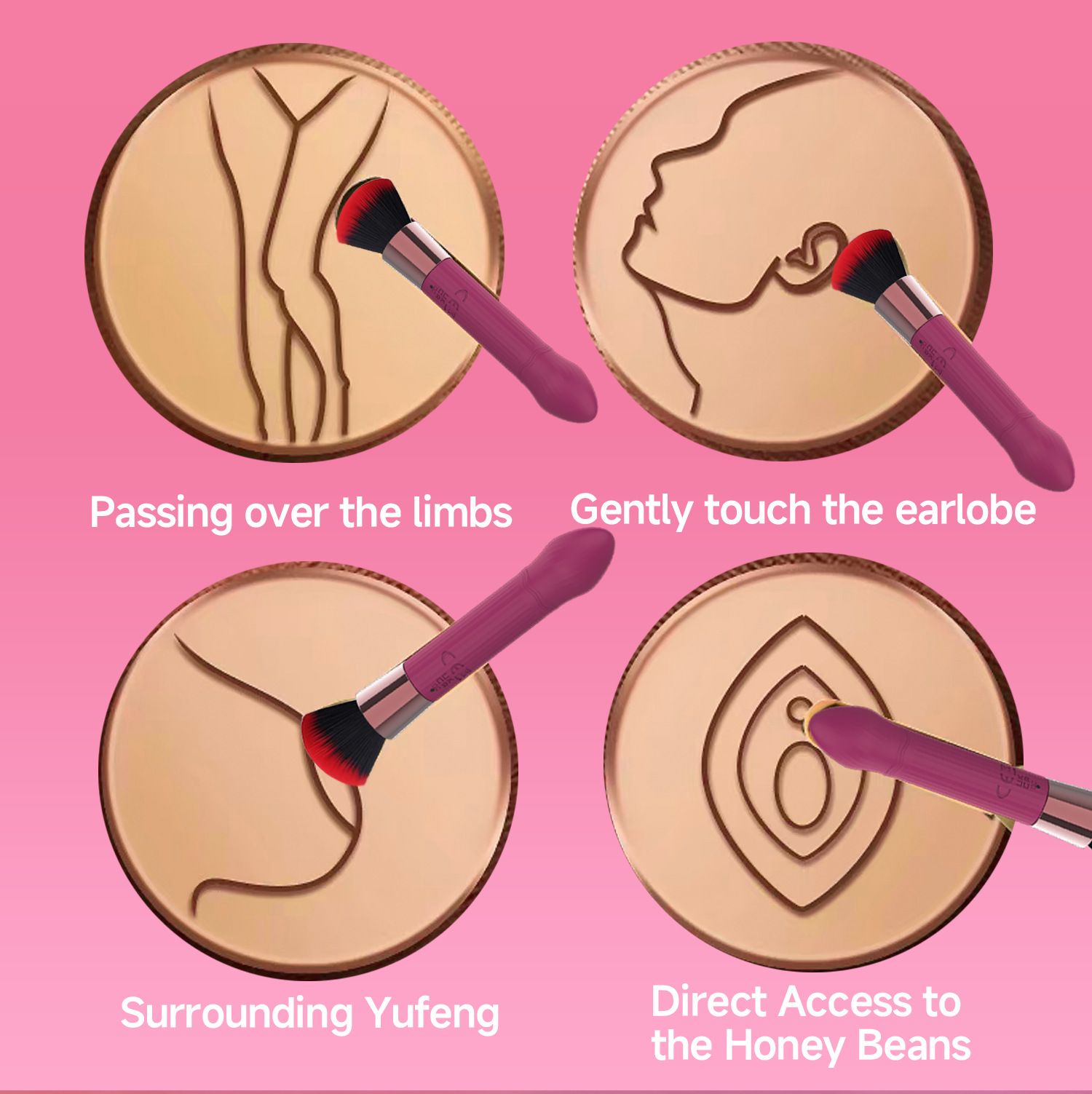 (Rose Red) Vibrator for Women AV Bullet Egg Adult Sex Toys Multi-Frequency Massagers Rechargeable Blush Design Electric Masturbation Teasing 
