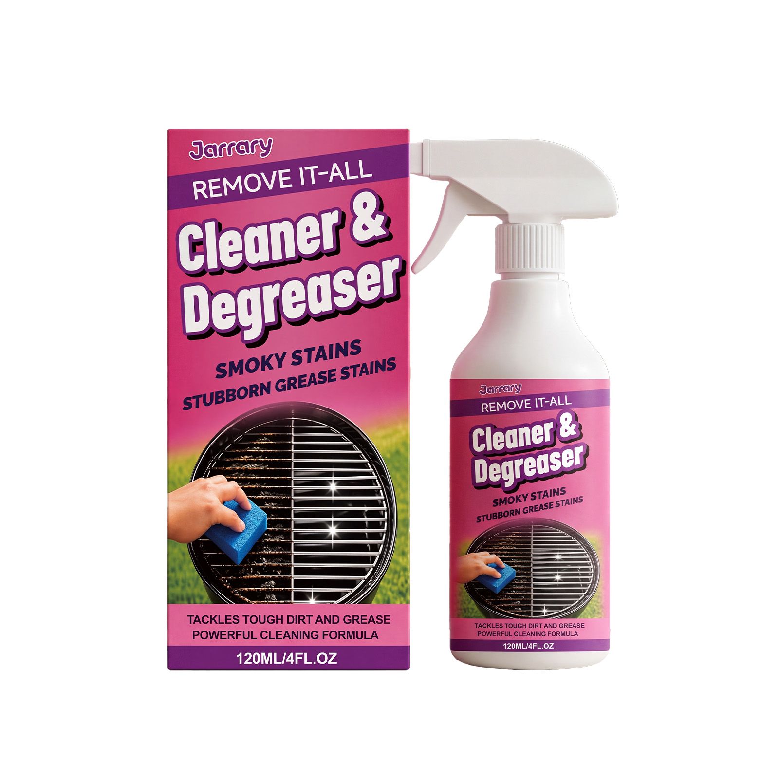 Grill Cleaner Spray For BBQ Rack Grease And Burnt Stain Removal Daily Cleaning
