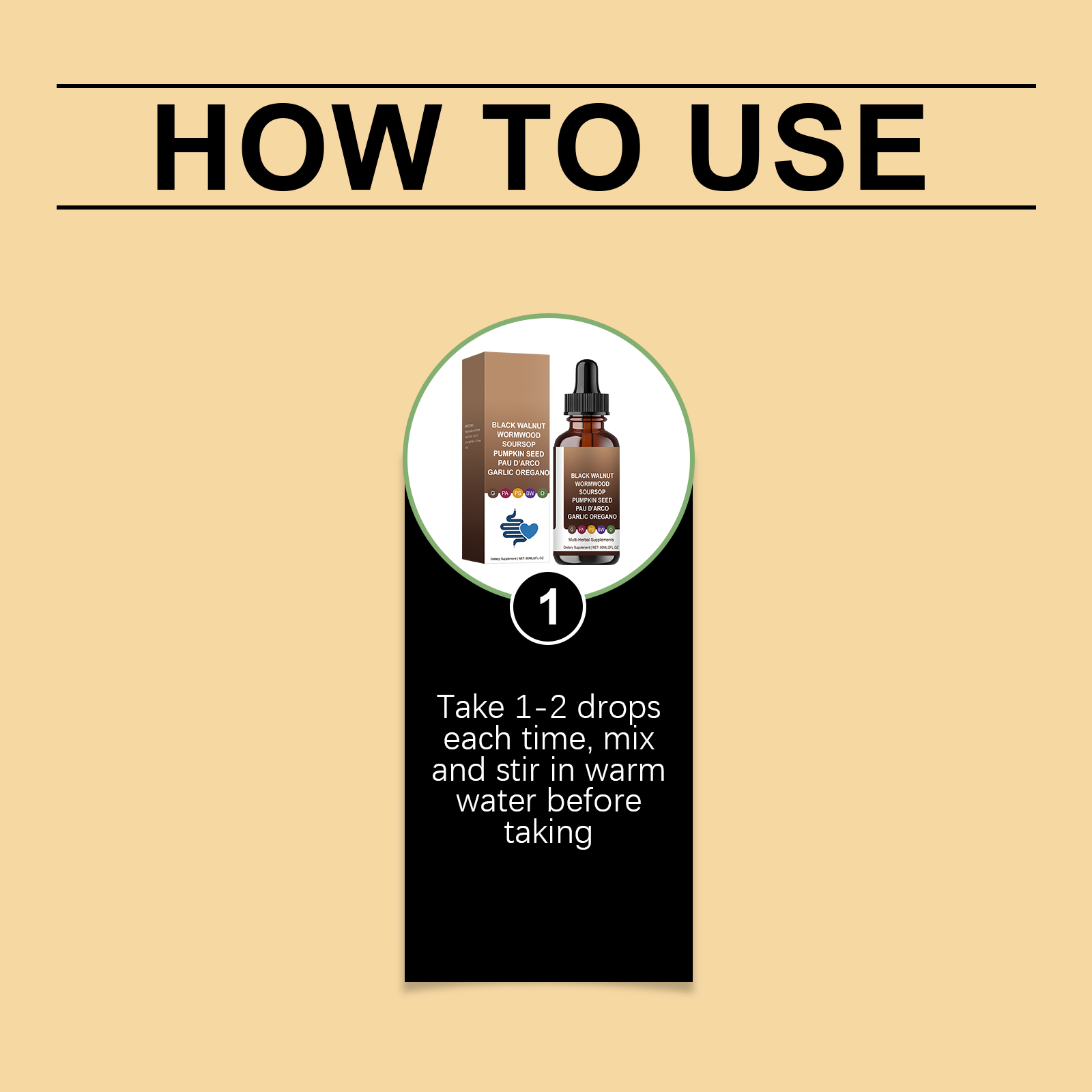 Black Walnut Cleanse For Humans Drops Liquid Soursop Garlic Gentle Daily Drops | Mild Herbal Formula for Body Comfort & Natural Wellness