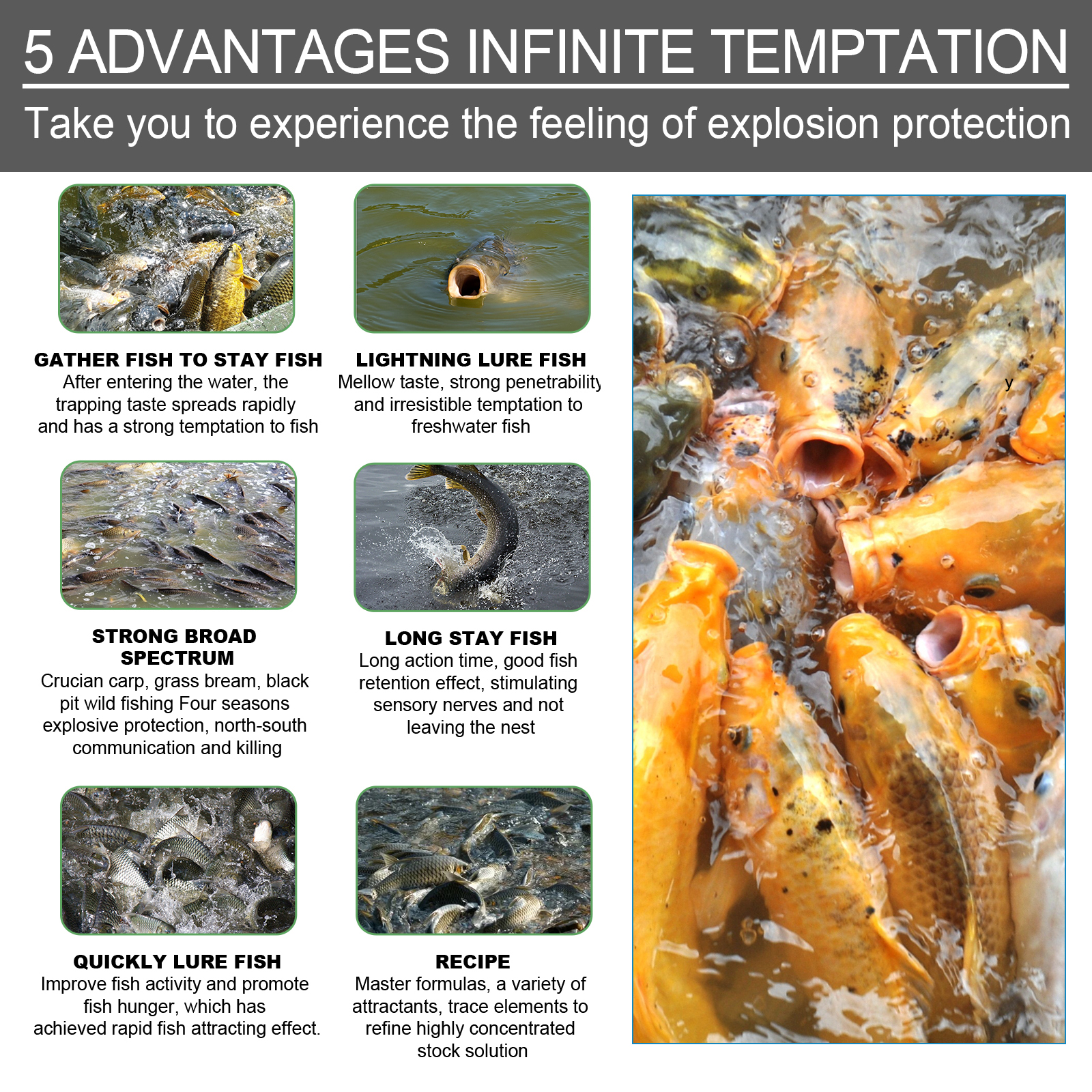 Bait Attractant Reservoir Bait Fishing Lure Portable Fish Attractant ﻿