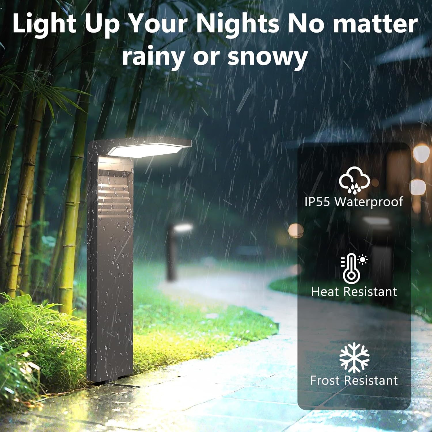 (6 pcs) Solar Lights Outdoor 200LM Bright LED Landscape Lighting Waterproof Garden Lights Auto ON Off Outdoor Light for Yard Lawn Patio Driveway Sidewalk Walkway 