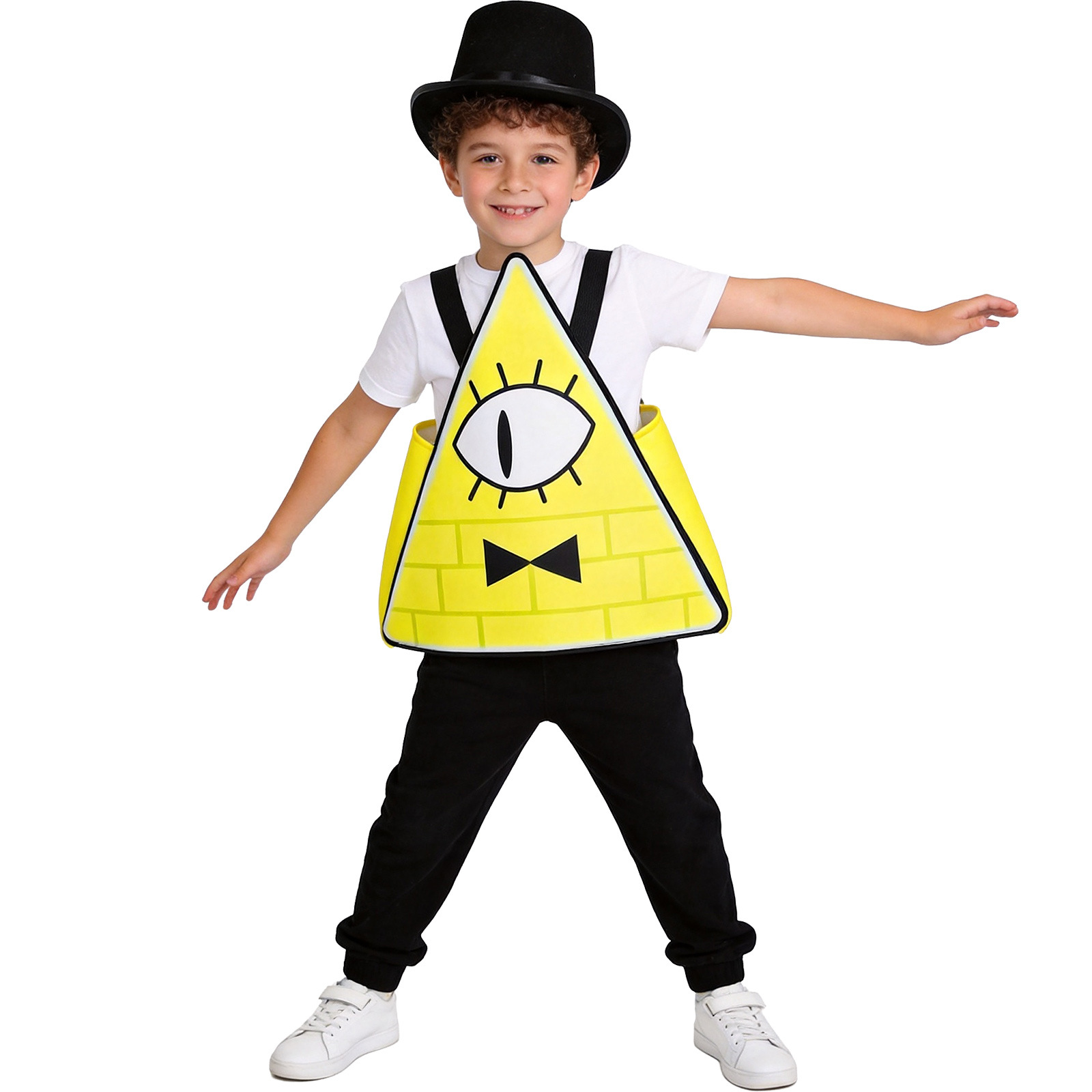 Kids Bill Cipher Costume Gravity Falls Cosplay Outfit for Halloween Party Stage Performance