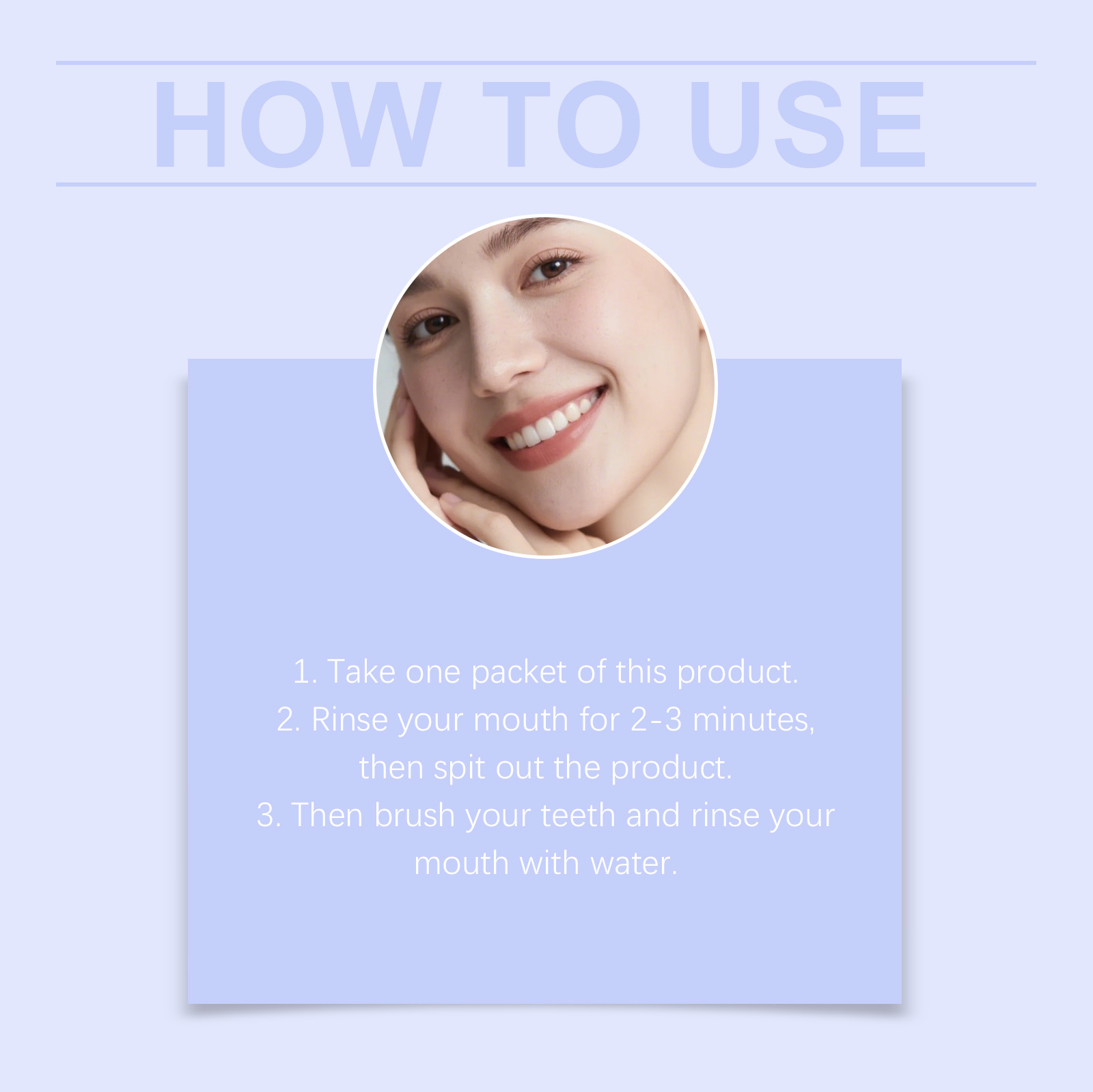 Purple Fresh Mouthwash Portable Individual Strip Pack Mint Fresh Taste Mild Alcohol Free Fast Clean Oral Cavity Mouth Rinse