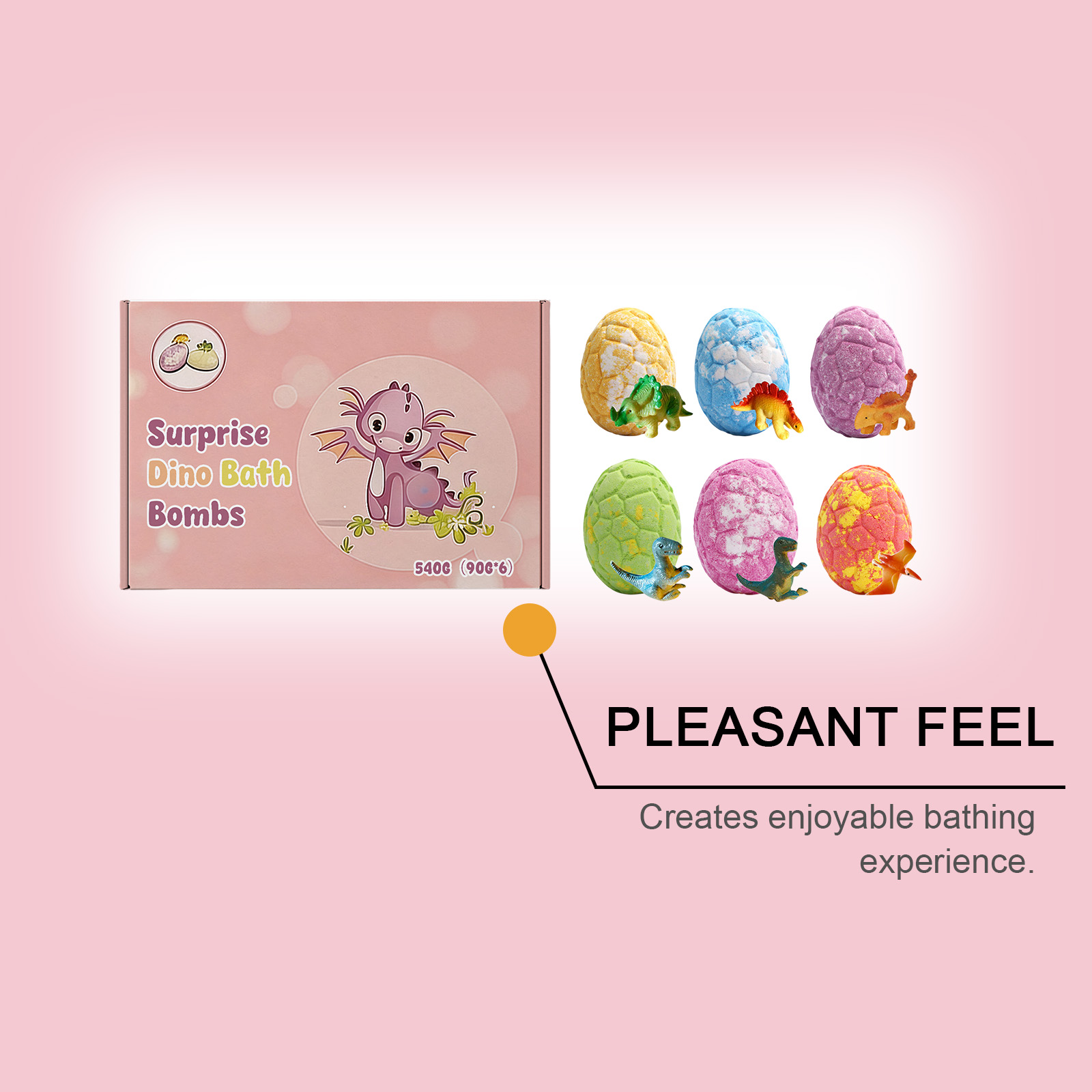 Cute Dragon Adventure Bath Bombs Mild Ingredients Daily Moisturizing Cleansing Skin Care Fun For Kids Skin