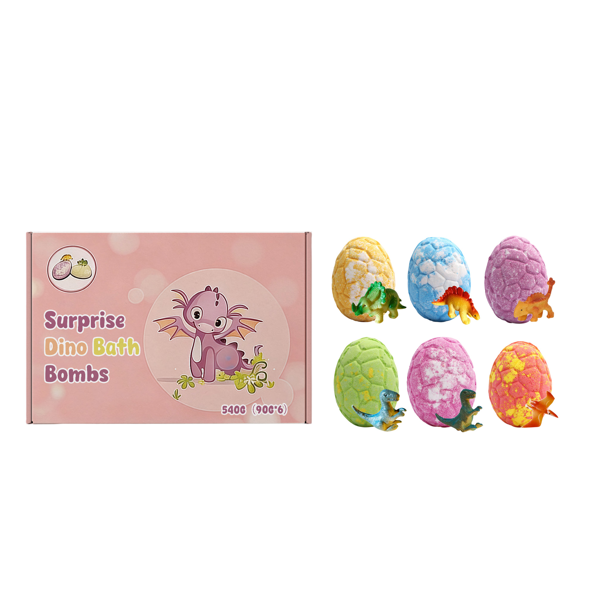Cute Dragon Adventure Bath Bombs Mild Ingredients Daily Moisturizing Cleansing Skin Care Fun For Kids Skin