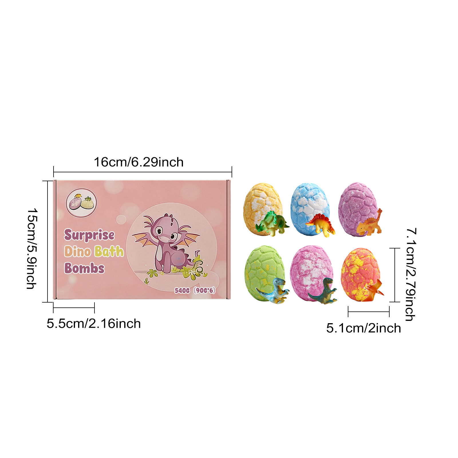 Cute Dragon Adventure Bath Bombs Mild Ingredients Daily Moisturizing Cleansing Skin Care Fun For Kids Skin