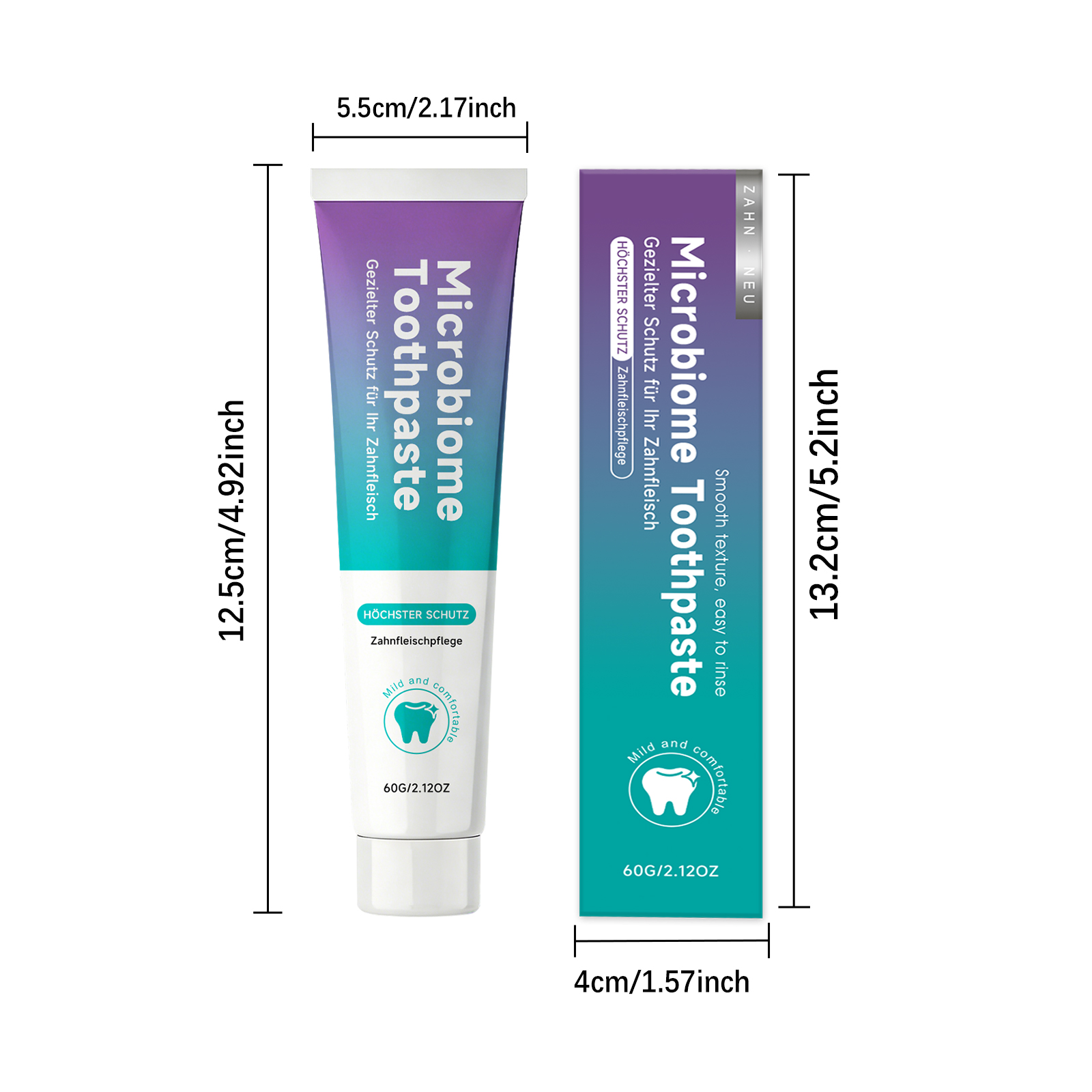 Mint Fresh Toothpaste Gentle Moisturizing Brighten Tooth Surface Care Oral Comfort Daily Mouth Clean Maintain Healthy Gum Fresh Breath