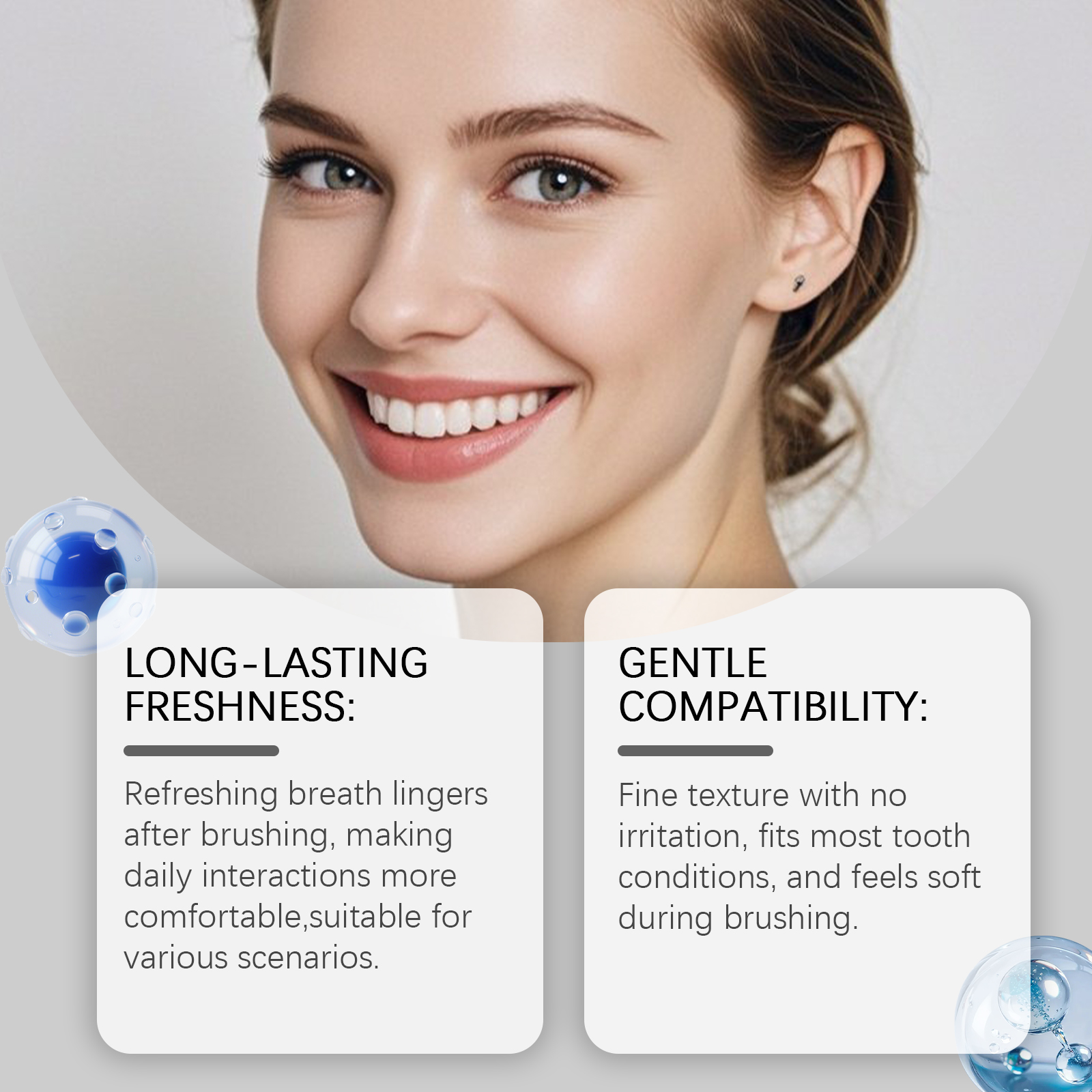 Mint Fresh Toothpaste Gentle Moisturizing Brighten Tooth Surface Care Oral Comfort Daily Mouth Clean Maintain Healthy Gum Fresh Breath