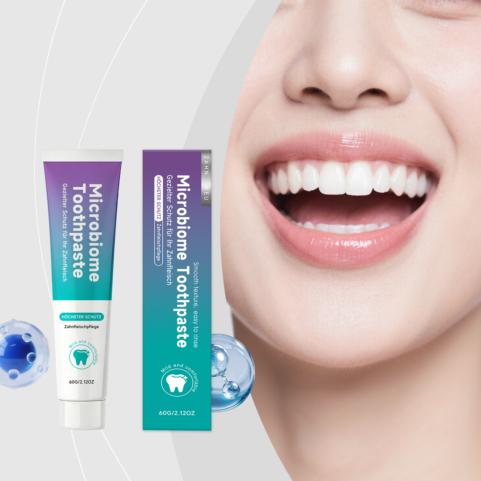 Mint Fresh Toothpaste Gentle Moisturizing Brighten Tooth Surface Care Oral Comfort Daily Mouth Clean Maintain Healthy Gum Fresh Breath