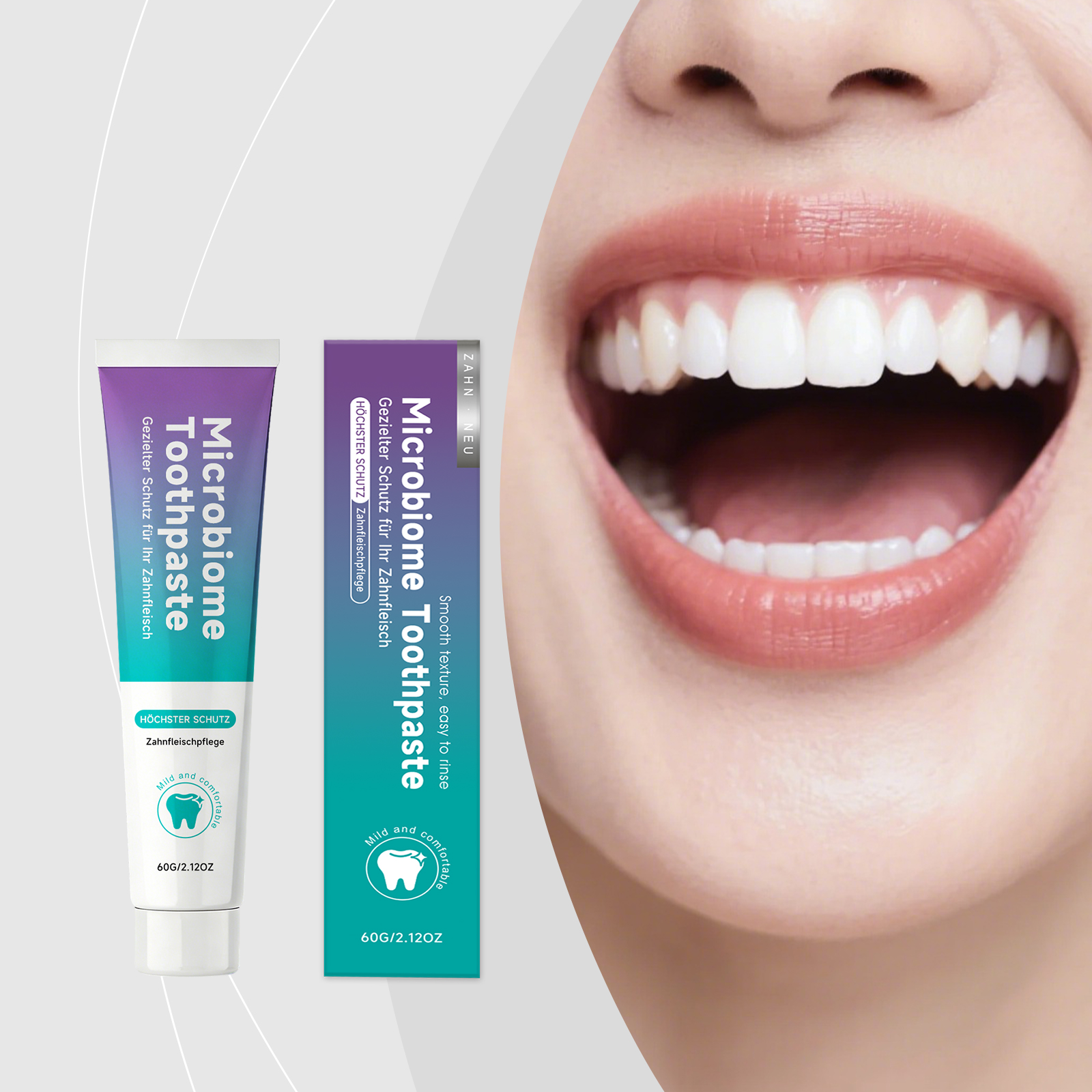 Mint Fresh Toothpaste Gentle Moisturizing Brighten Tooth Surface Care Oral Comfort Daily Mouth Clean Maintain Healthy Gum Fresh Breath