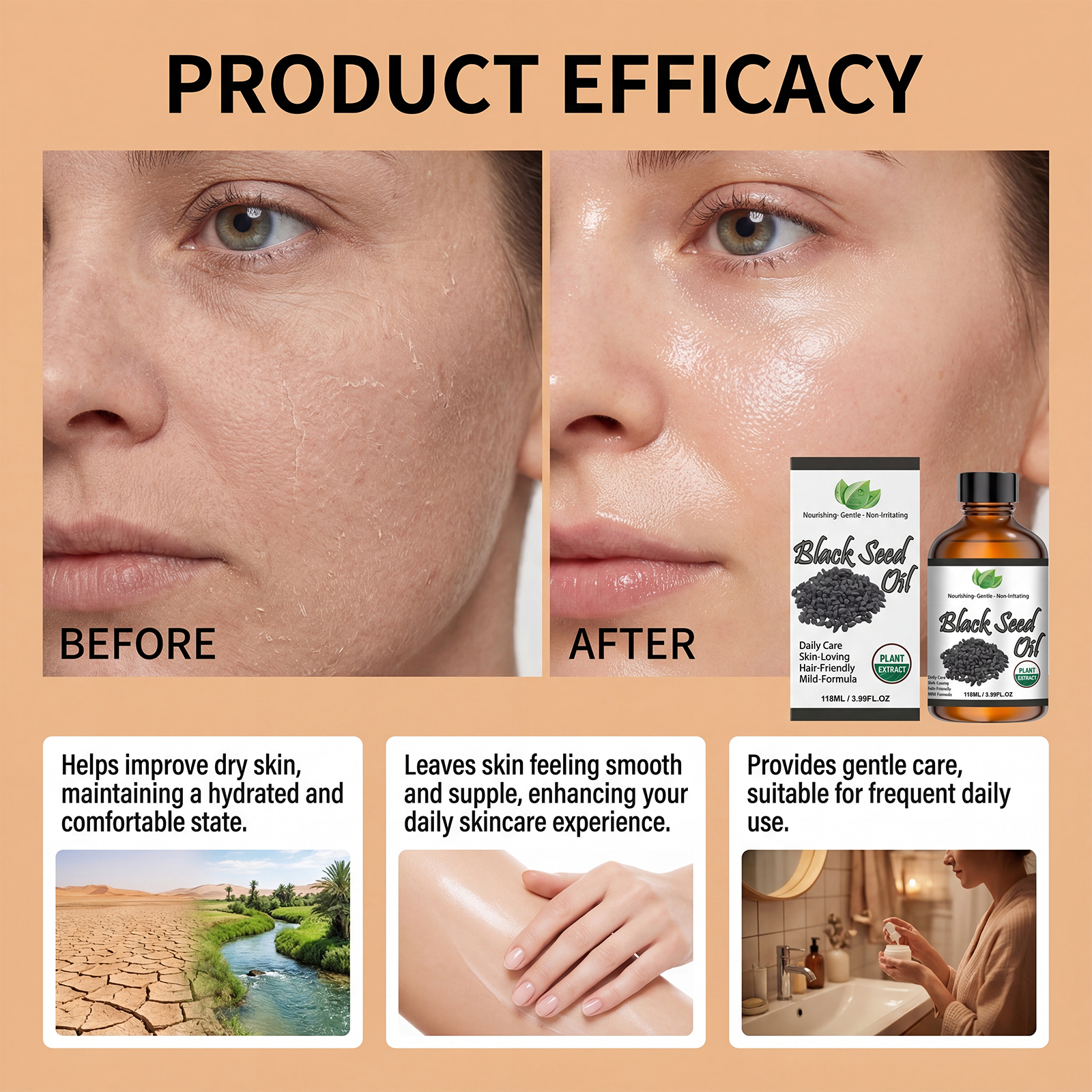 Multi Effect Care Oil Mild Light Texture Hydrating Hair Body Skin Daily Soft Fresh Tender Gentle