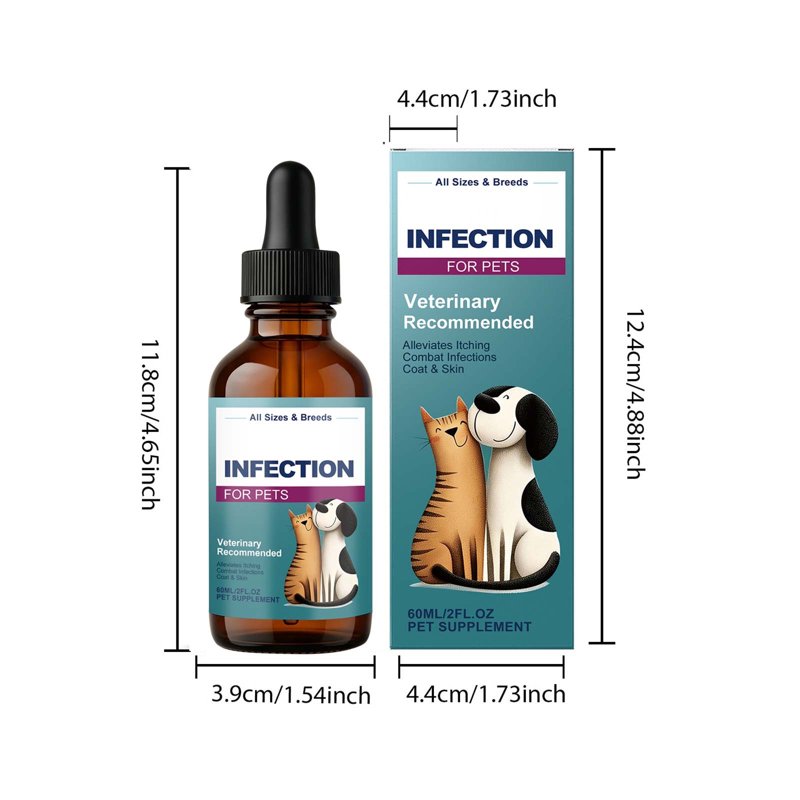 Pet Nutrition Supplement Drops For Skin Health Shiny Fur Daily Nutritional Support Boost Vitality Domestic Animals Care