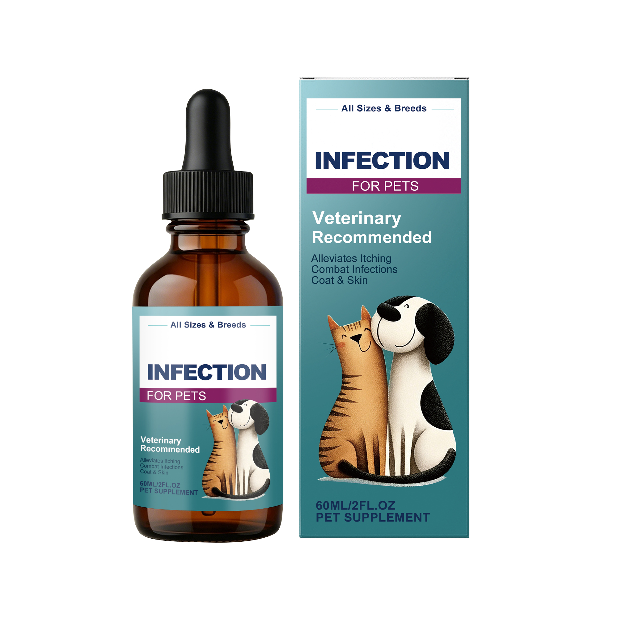 Pet Nutrition Supplement Drops For Skin Health Shiny Fur Daily Nutritional Support Boost Vitality Domestic Animals Care