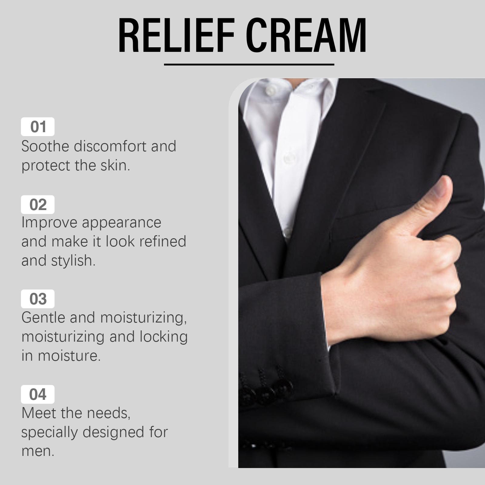Male Care Cream Mild Ingredients Moisturizing Hydrating Daily Massage Smear Body Skin Care Maintain Lotion