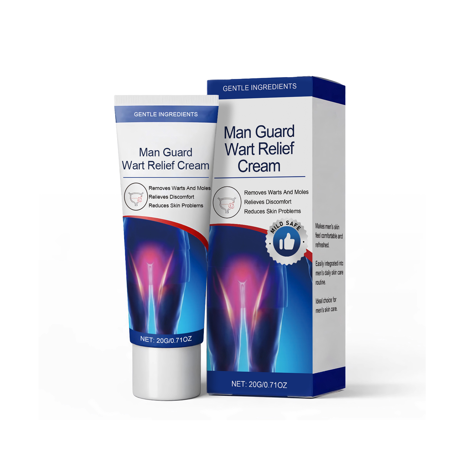 Male Care Cream Mild Ingredients Moisturizing Hydrating Daily Massage Smear Body Skin Care Maintain Lotion