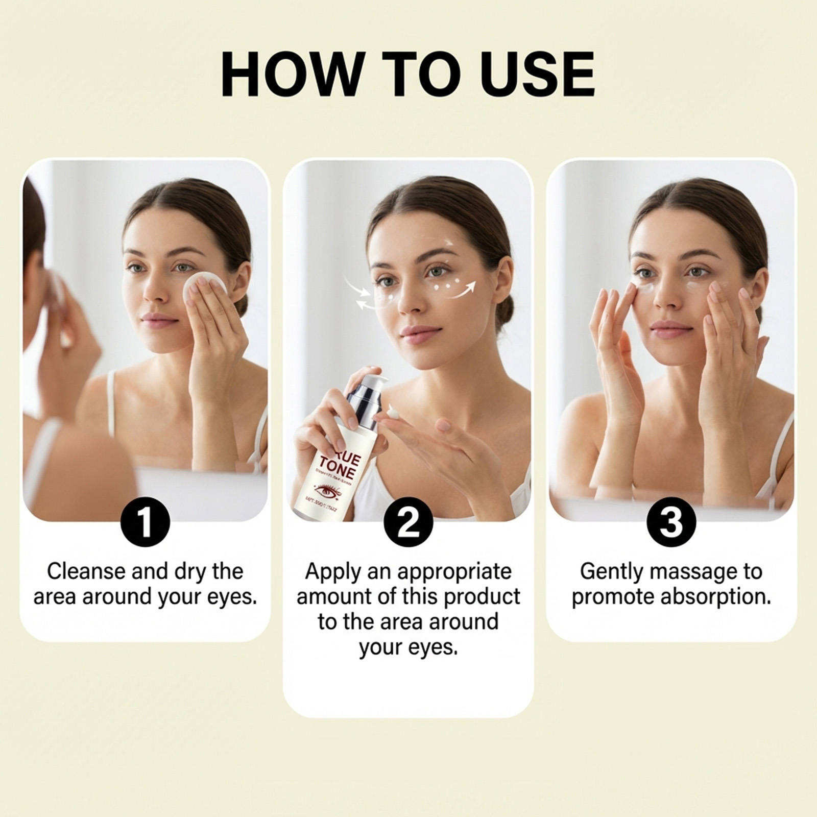 Brightening Eye Cream Nourishing Moisturizing Smoothing Renewing Skin For Morning Night Partial Eye Area Care