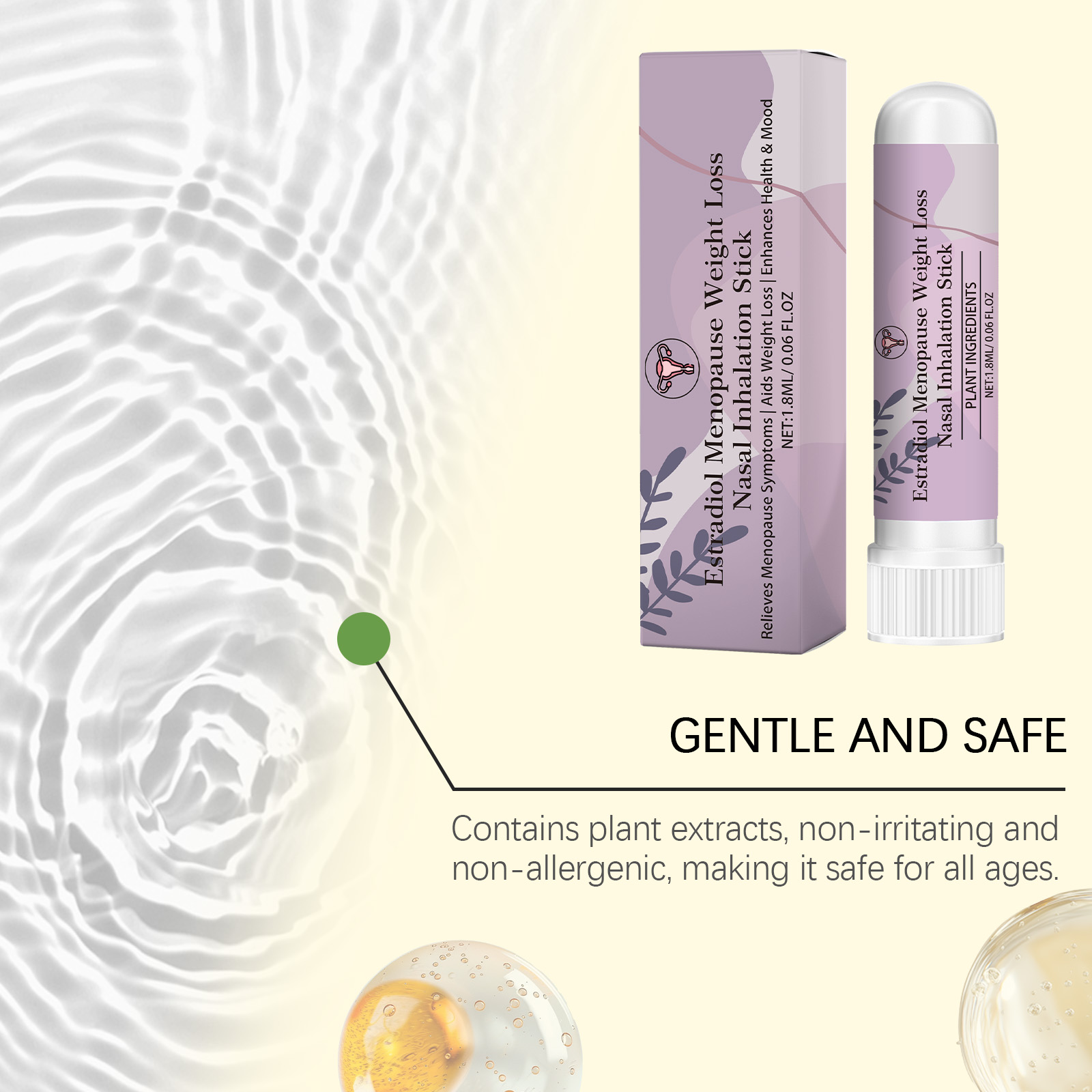 Body Care Nasal Inhaler Portable Daily External Inhaled Mild Fresh Natural Physical Comfort Relax Body Scent