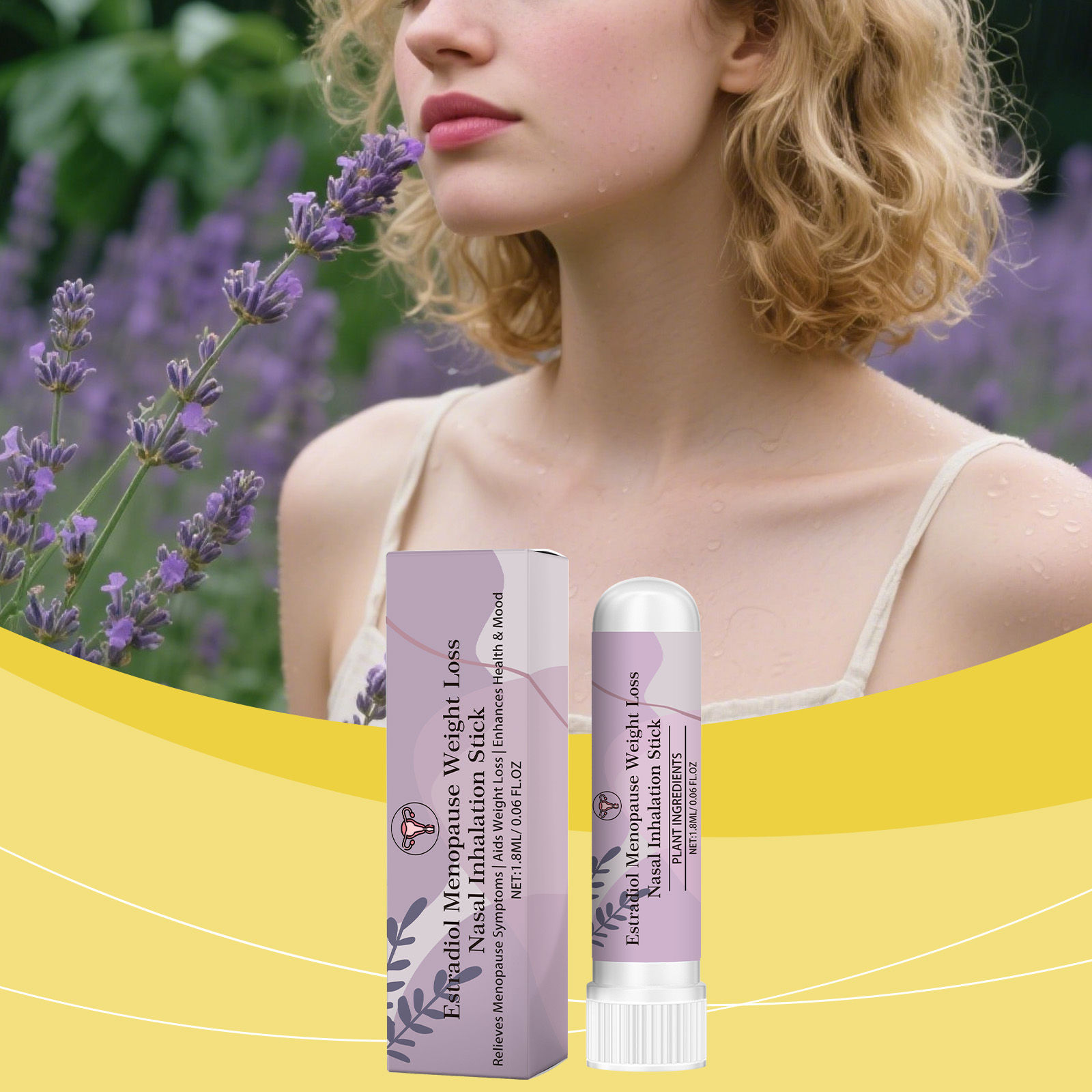 Body Care Nasal Inhaler Portable Daily External Inhaled Mild Fresh Natural Physical Comfort Relax Body Scent