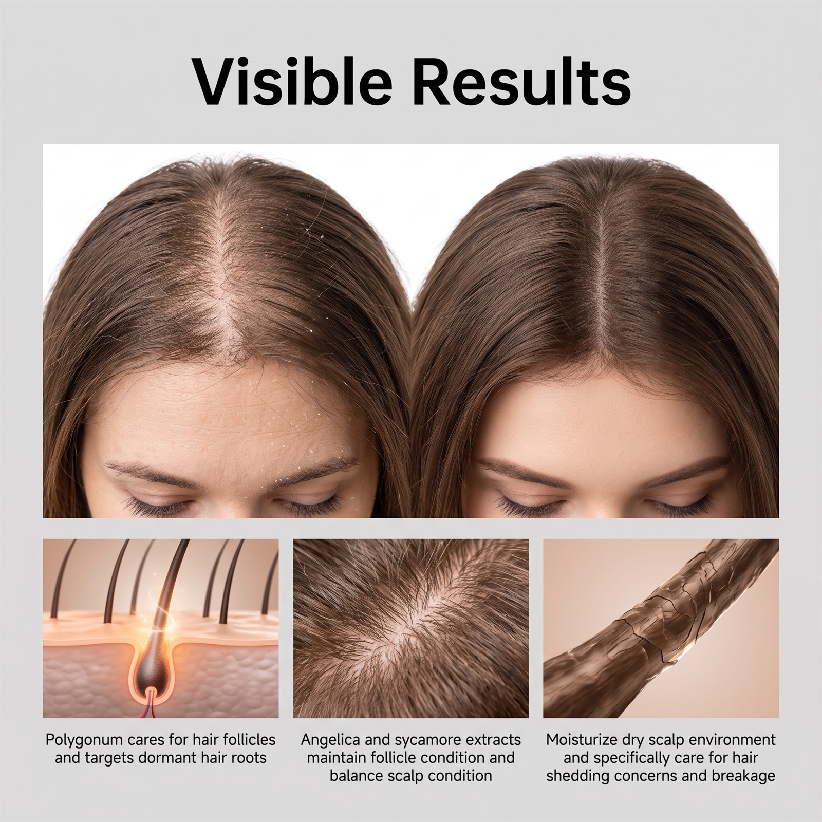 Hair Essence Nourishing Massaging Plump Soft Tough Hair Gloss Fresh Scalp Care Liquid